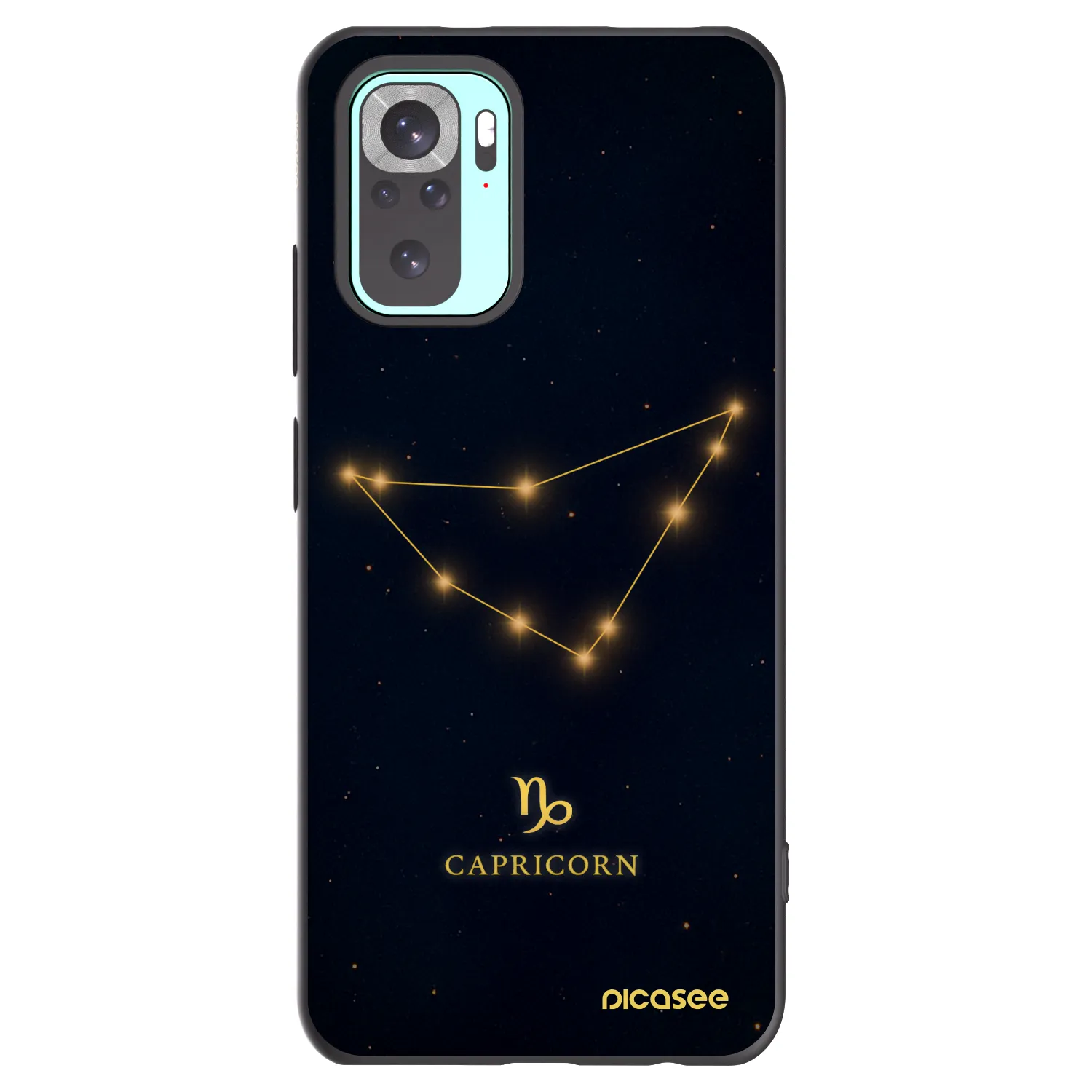 Picasee silikónový čierny obal pre Xiaomi Redmi Note 10 Pro - CAPRICORN