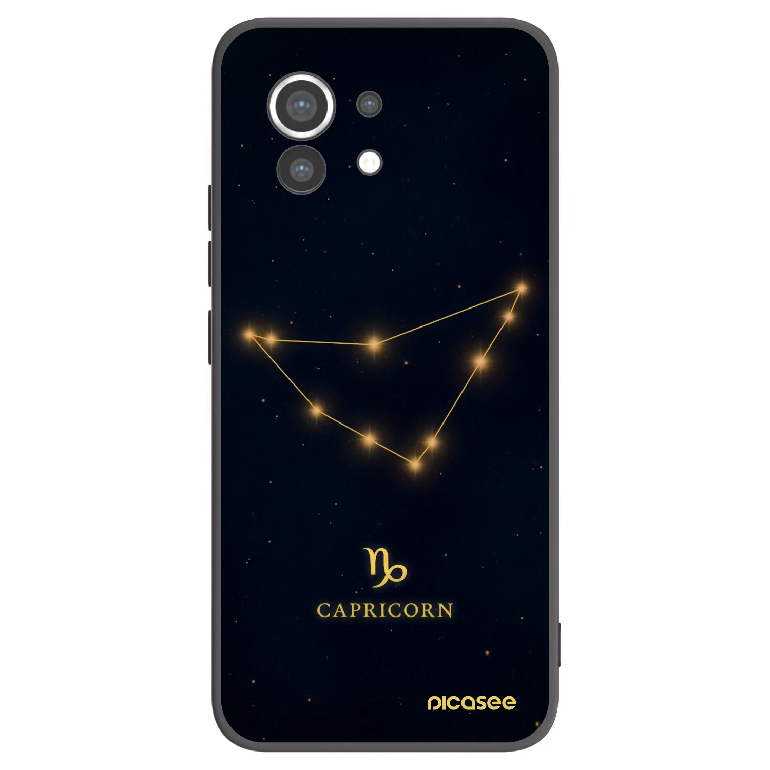 Picasee silikónový čierny obal pre Xiaomi Mi 11 - CAPRICORN