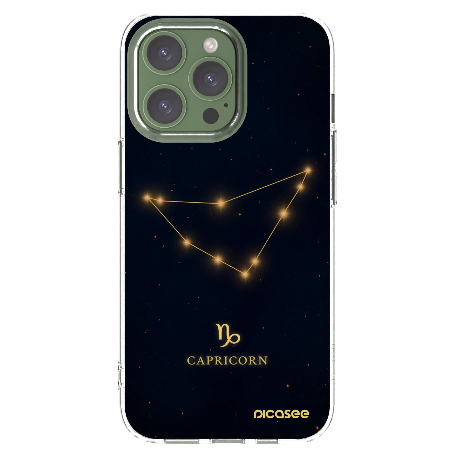 Picasee silikónový prehľadný obal pre Apple iPhone 13 Pro - CAPRICORN