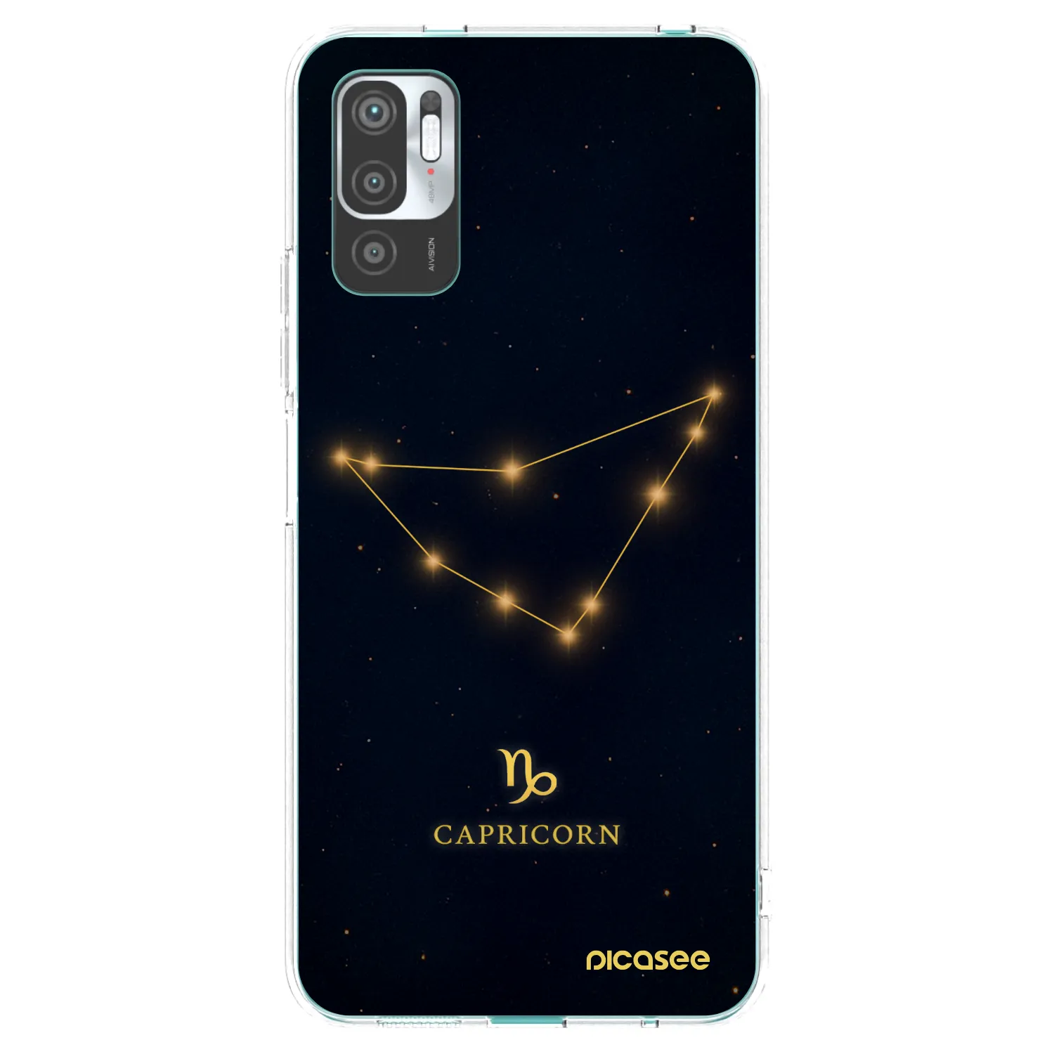 Picasee silikónový prehľadný obal pre Xiaomi Redmi Note 10 5G - CAPRICORN