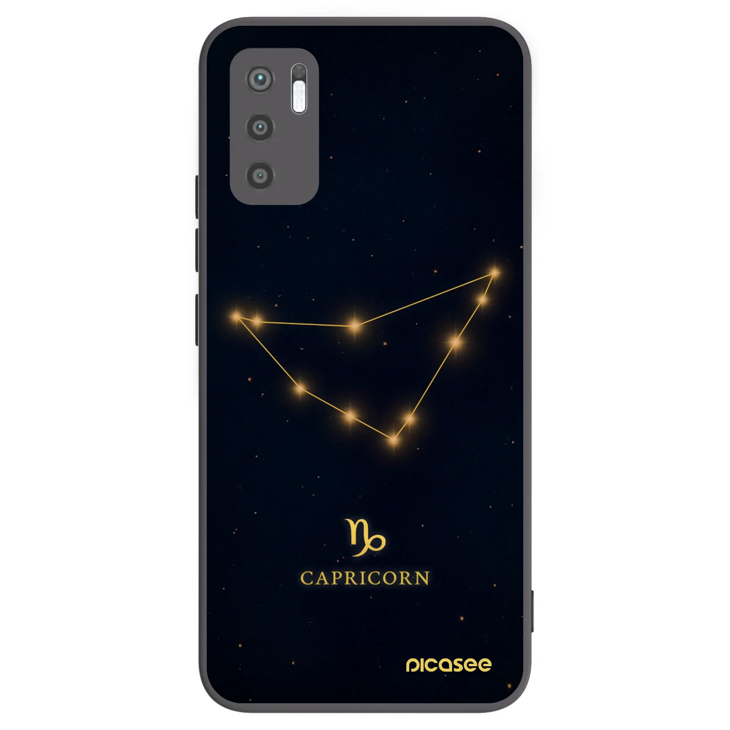Picasee silikónový čierny obal pre Xiaomi Redmi Note 10 5G - CAPRICORN