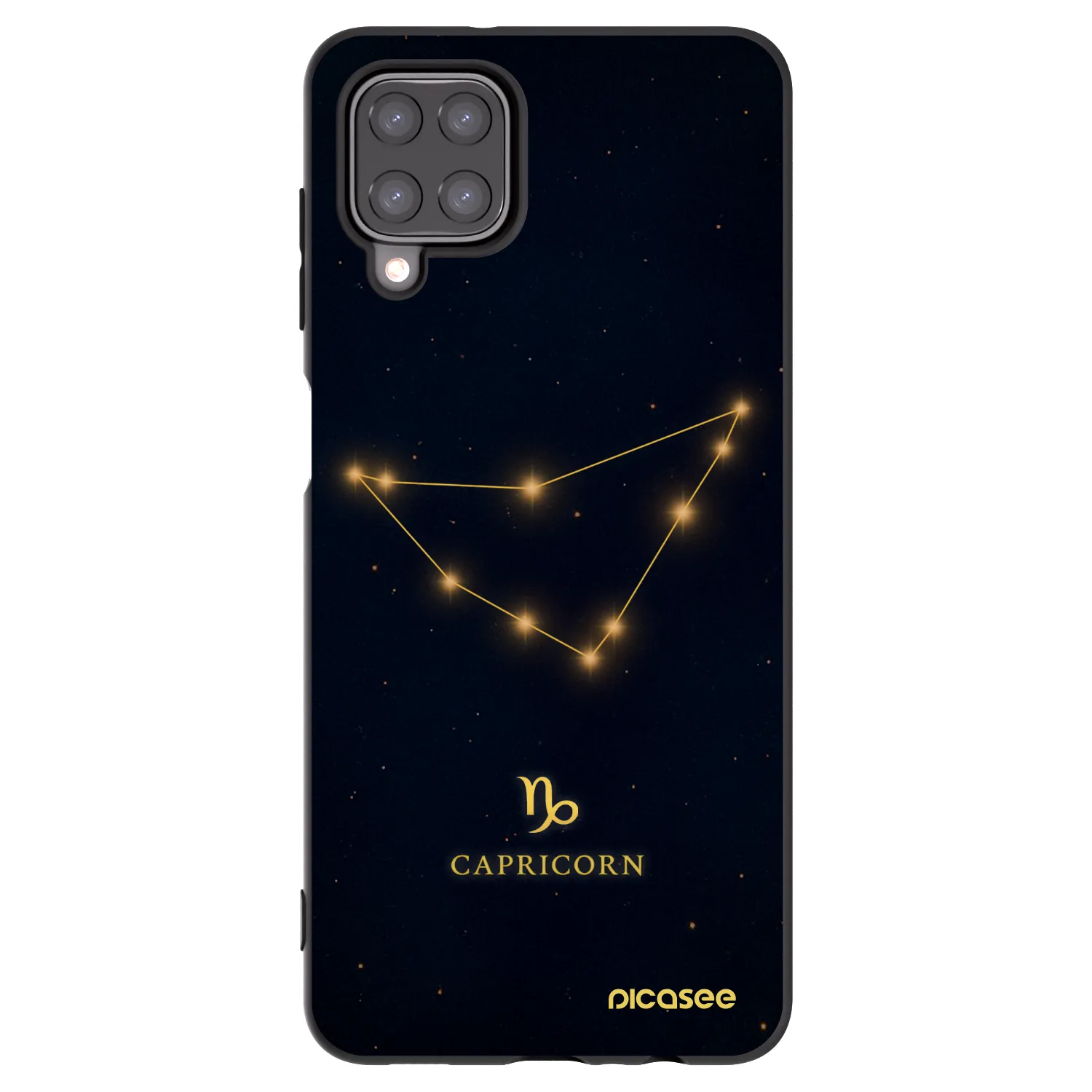 Picasee silikónový čierny obal pre Samsung Galaxy M12 M127F - CAPRICORN