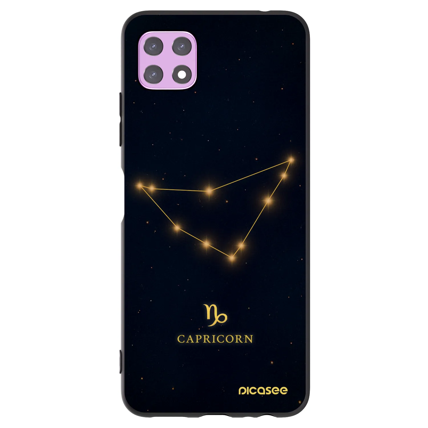 Picasee silikónový čierny obal pre Samsung Galaxy A22 A226B 5G - CAPRICORN