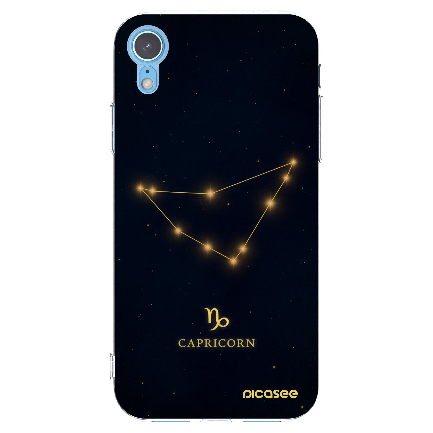 Picasee silikónový prehľadný obal pre Apple iPhone XR - CAPRICORN