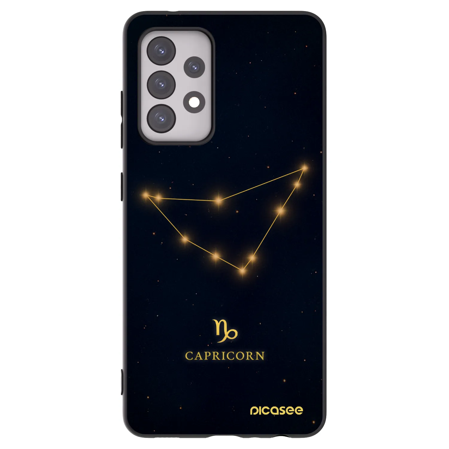 Picasee silikónový čierny obal pre Samsung Galaxy A52s 5G A528B - CAPRICORN
