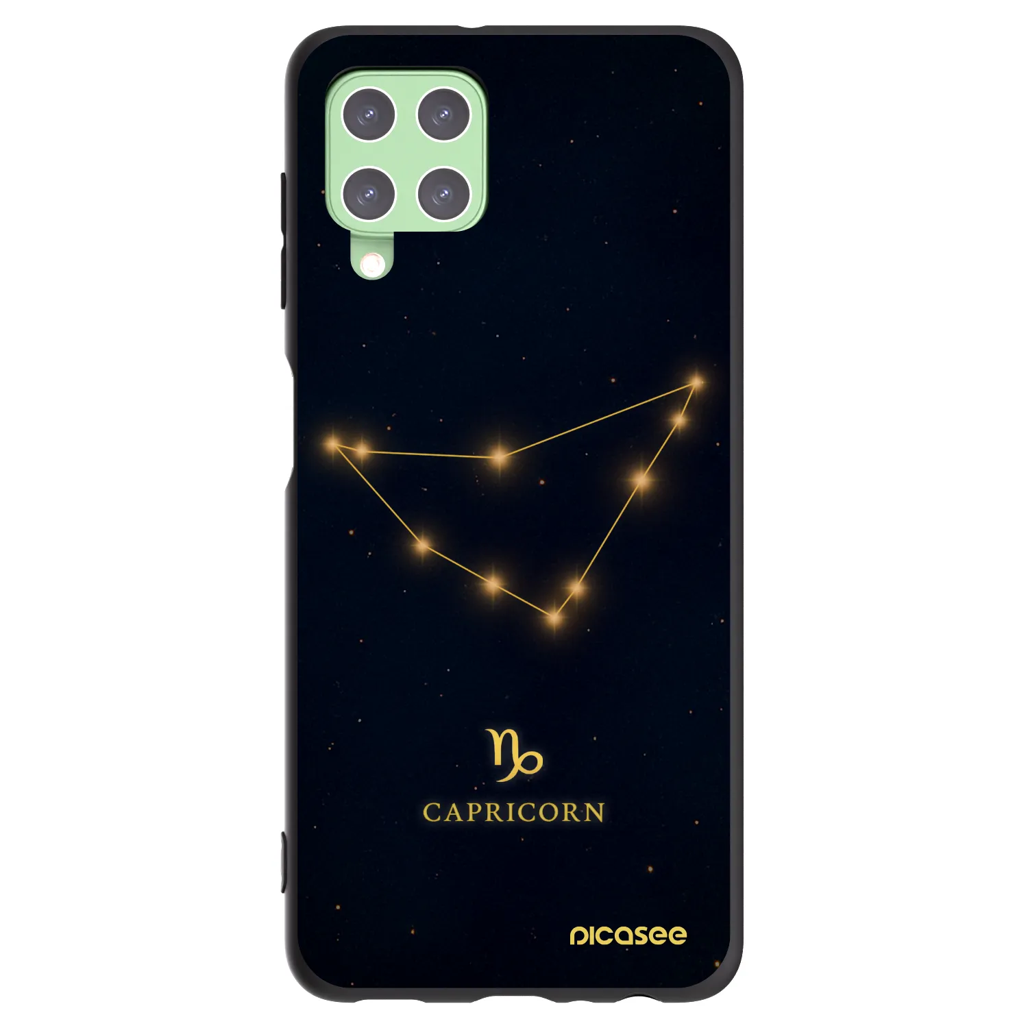 Picasee silikónový čierny obal pre Samsung Galaxy A22 A225F 4G - CAPRICORN