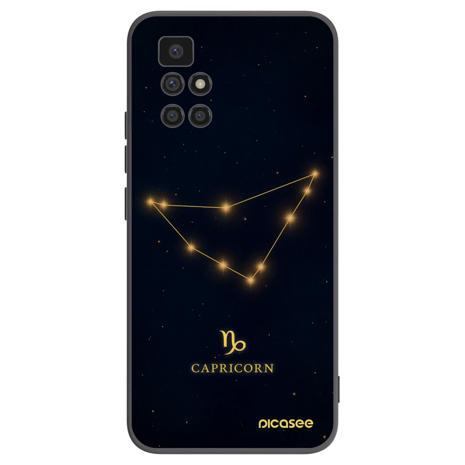 Picasee silikónový čierny obal pre Xiaomi Redmi 10 - CAPRICORN
