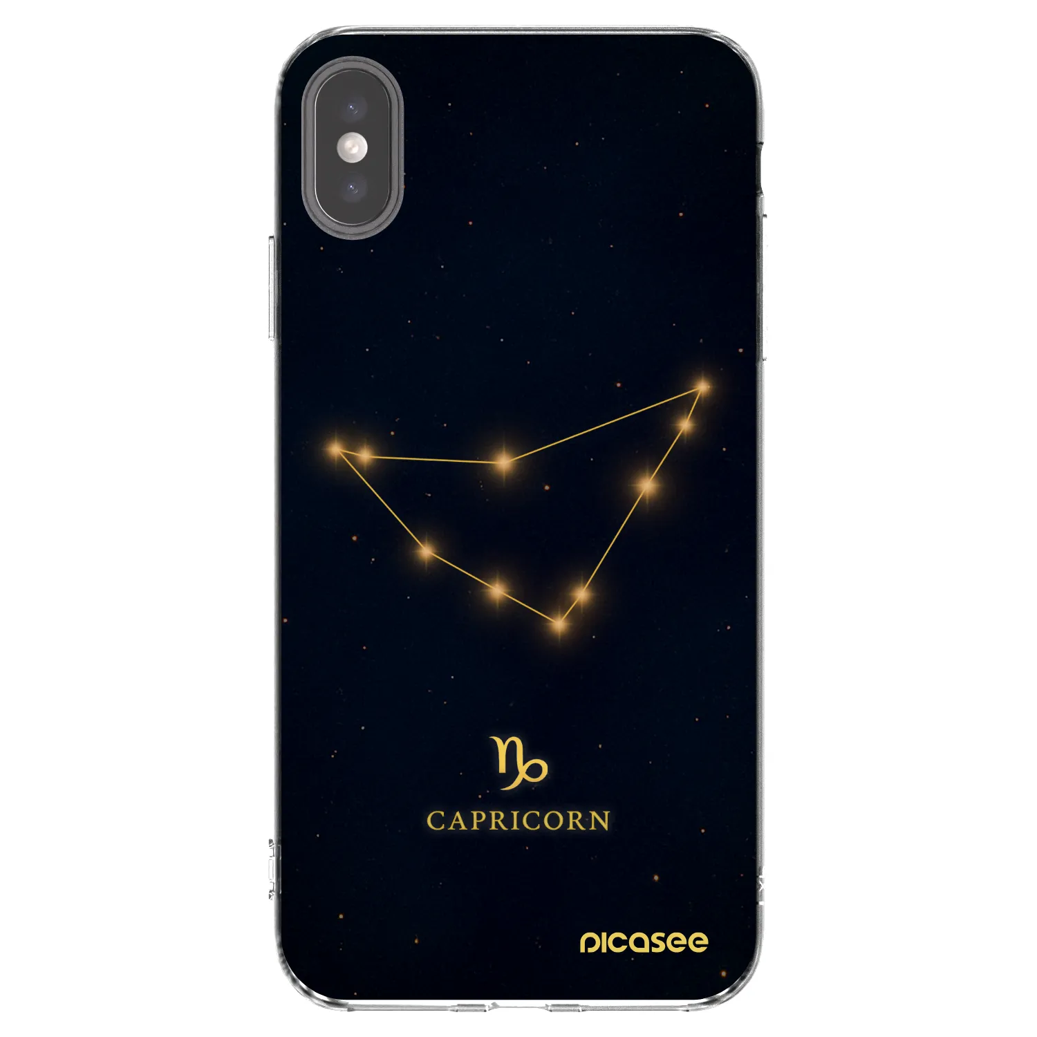Picasee silikónový prehľadný obal pre Apple iPhone XS Max - CAPRICORN