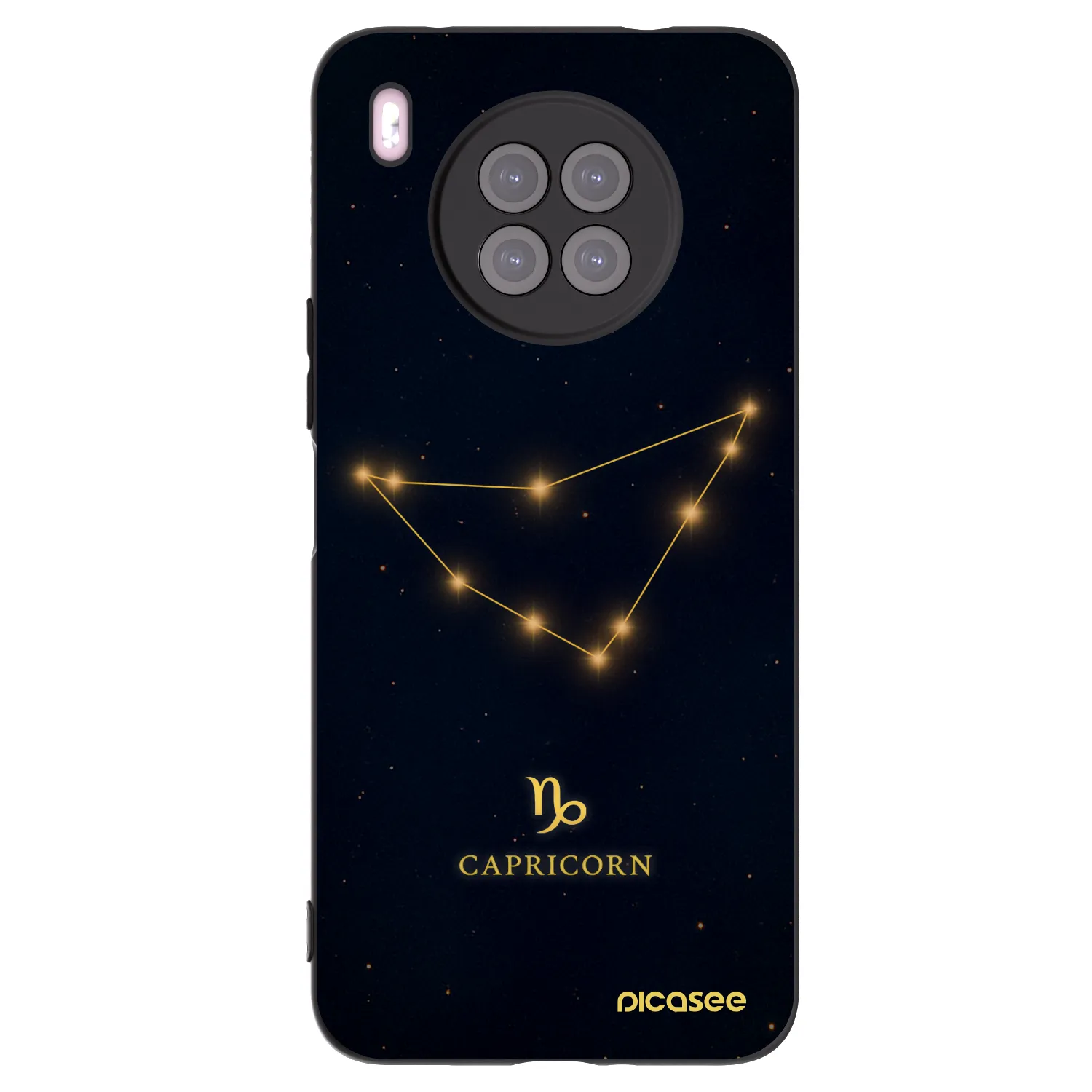 Picasee silikónový čierny obal pre Huawei Nova 8i - CAPRICORN
