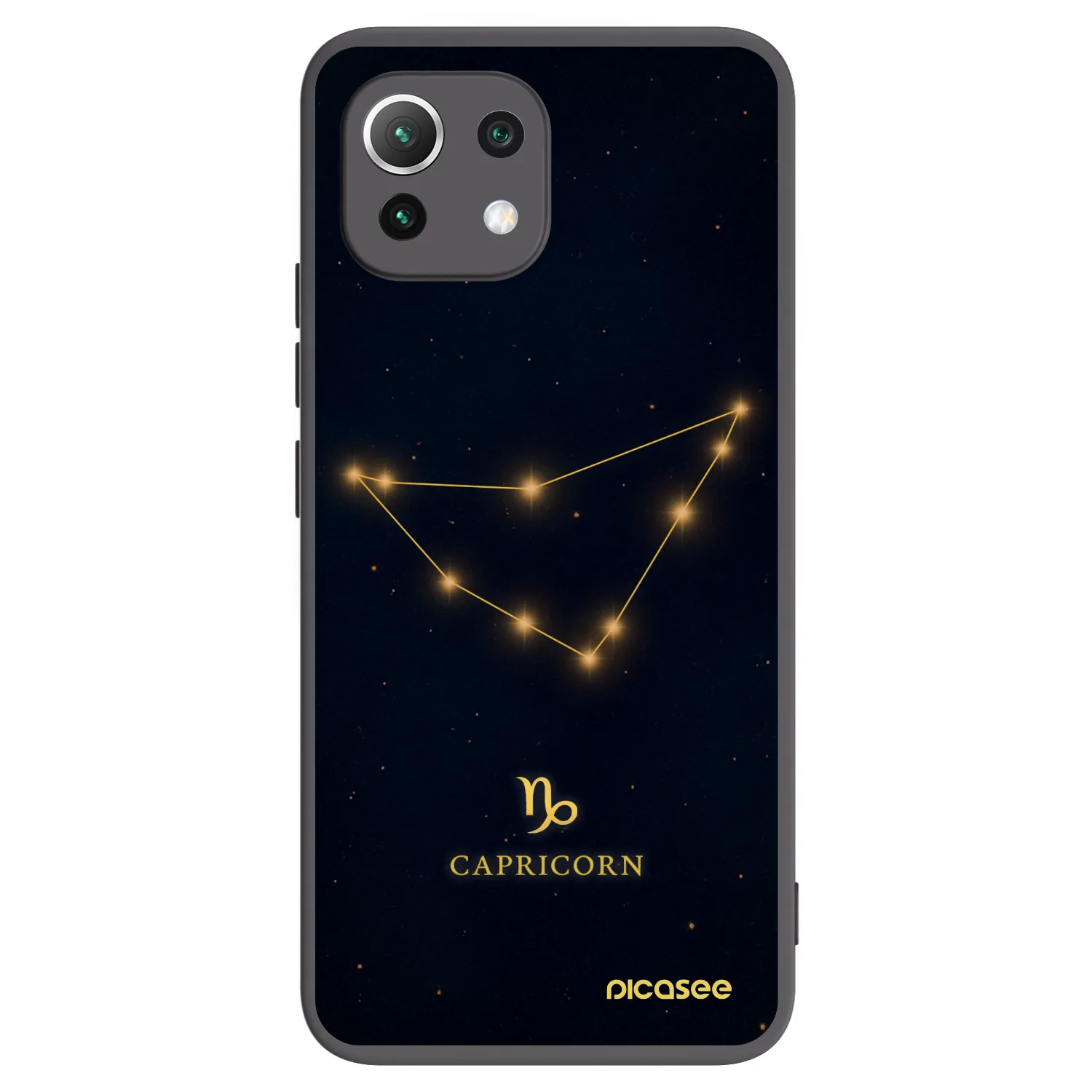 Picasee silikónový čierny obal pre Xiaomi 11 Lite 5G NE - CAPRICORN