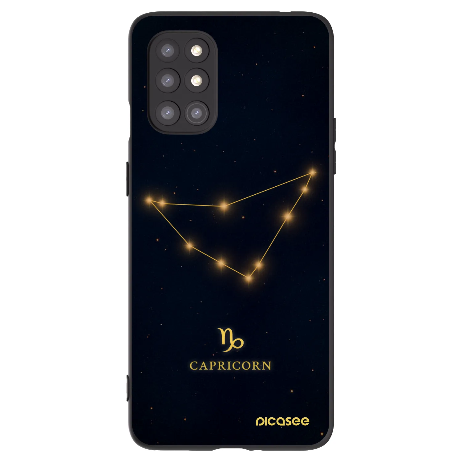 Picasee silikónový čierny obal pre OnePlus 8T - CAPRICORN