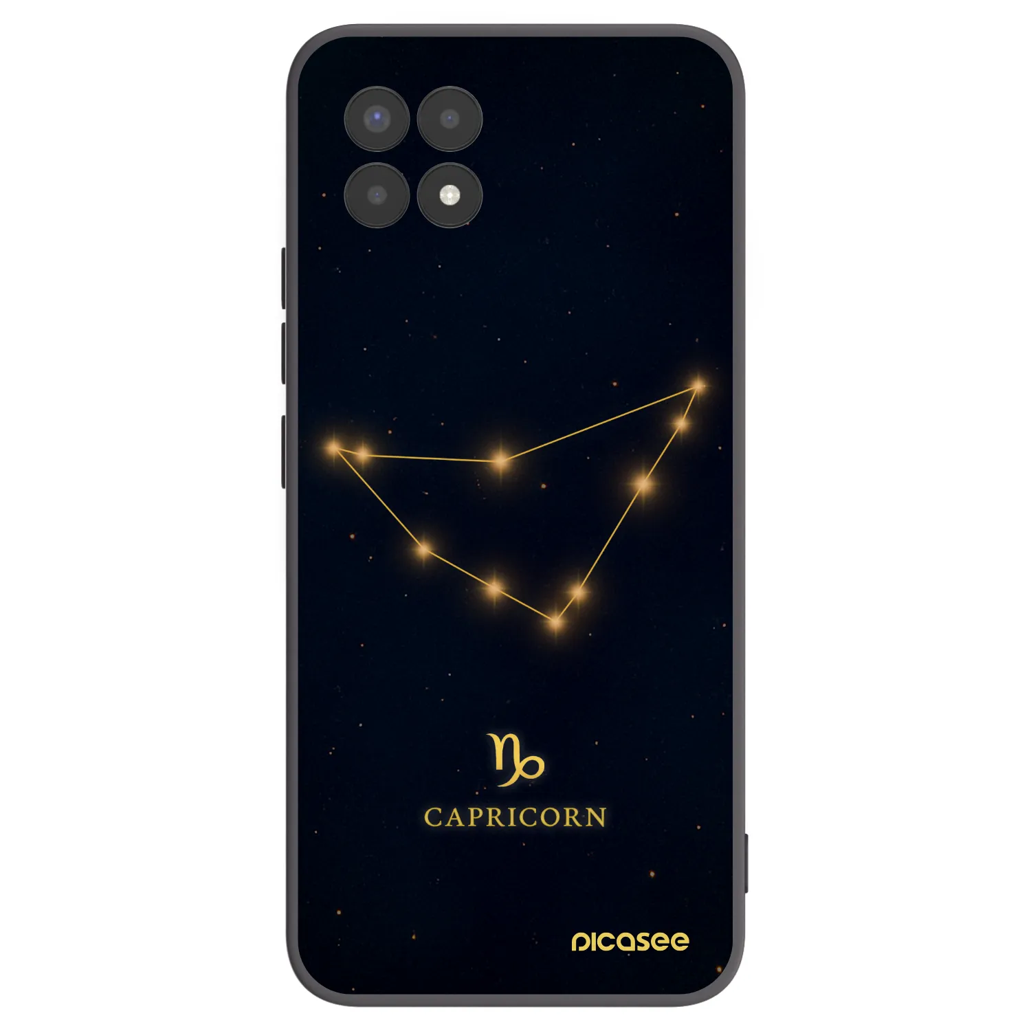 Picasee silikónový čierny obal pre Realme 8i - CAPRICORN
