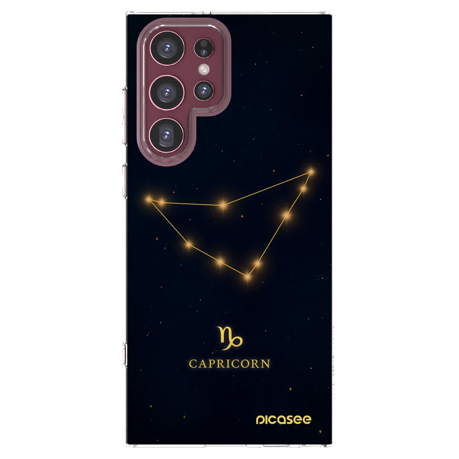 Picasee silikónový prehľadný obal pre Samsung Galaxy S22 Ultra 5G - CAPRICORN