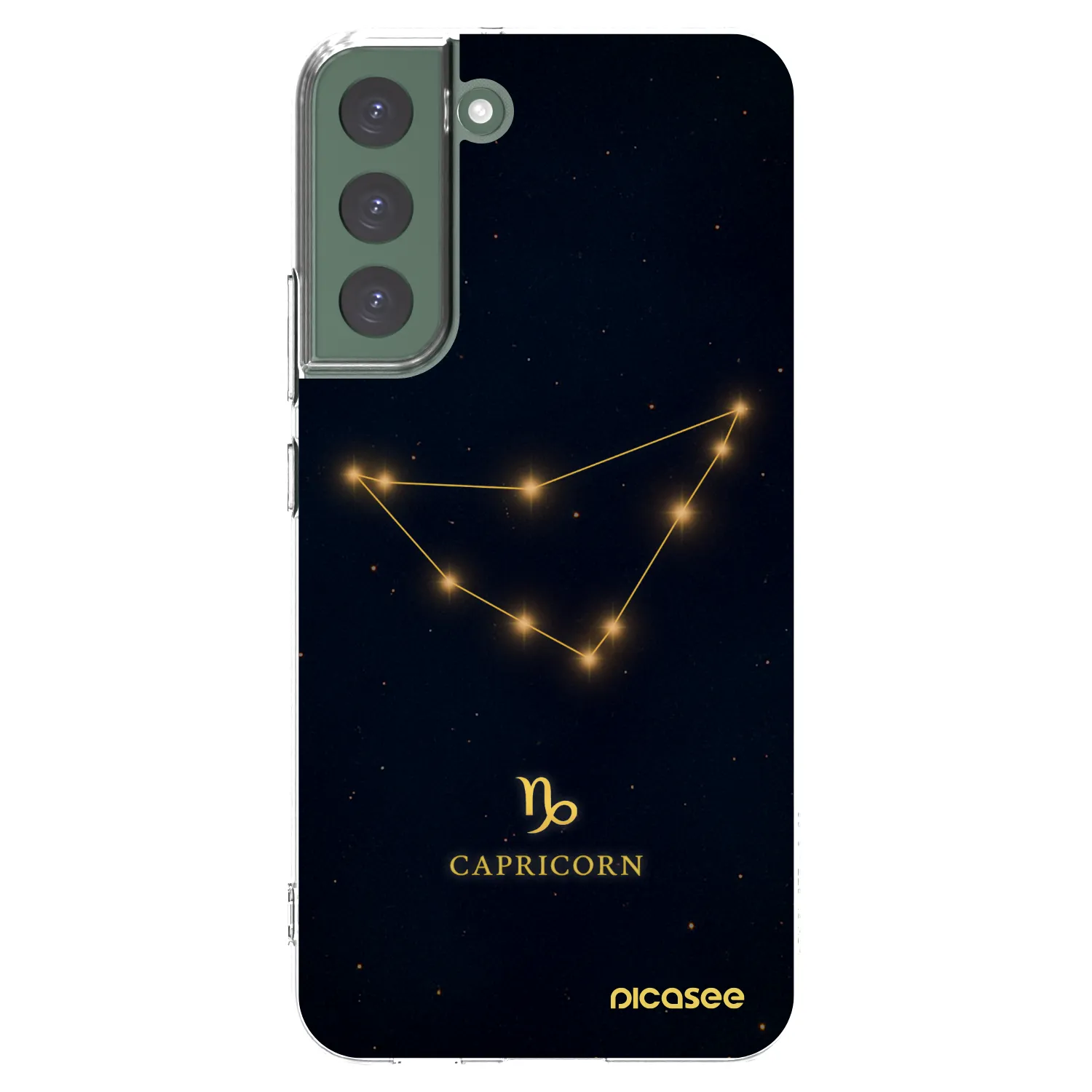 Picasee silikónový prehľadný obal pre Samsung Galaxy S22+ 5G - CAPRICORN