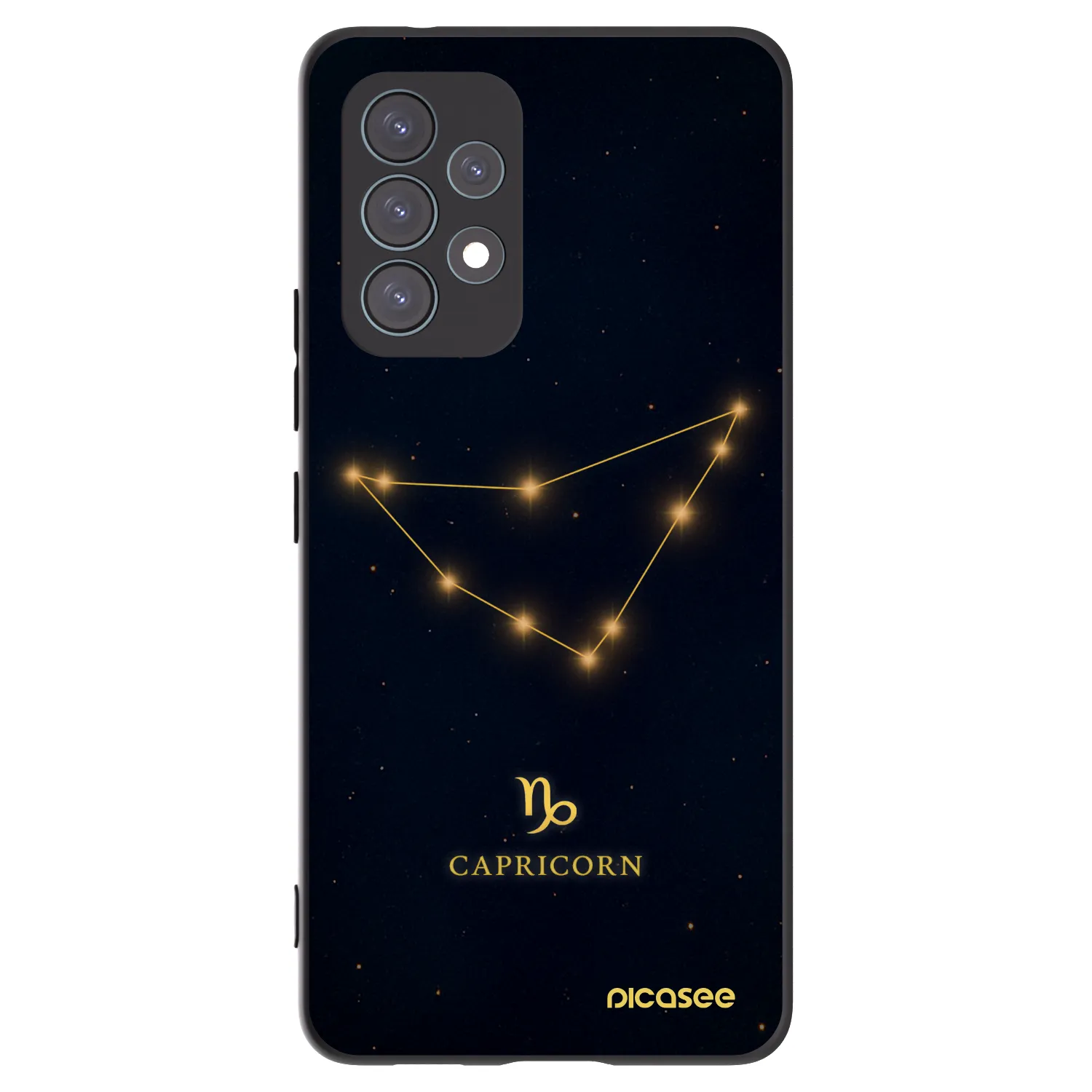 Picasee silikónový čierny obal pre Samsung Galaxy A53 5G A536 - CAPRICORN