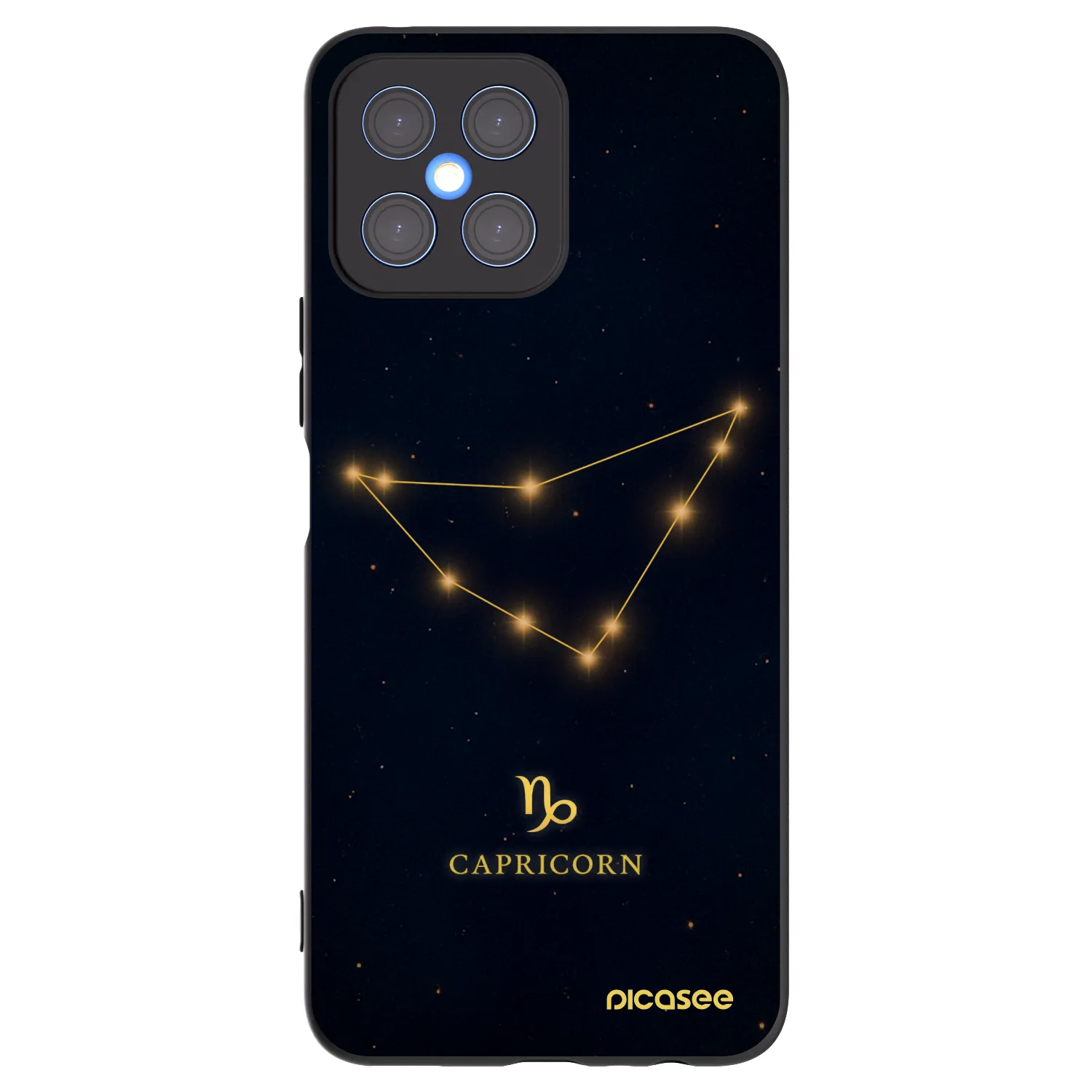 Picasee silikónový čierny obal pre Honor X8 4G - CAPRICORN