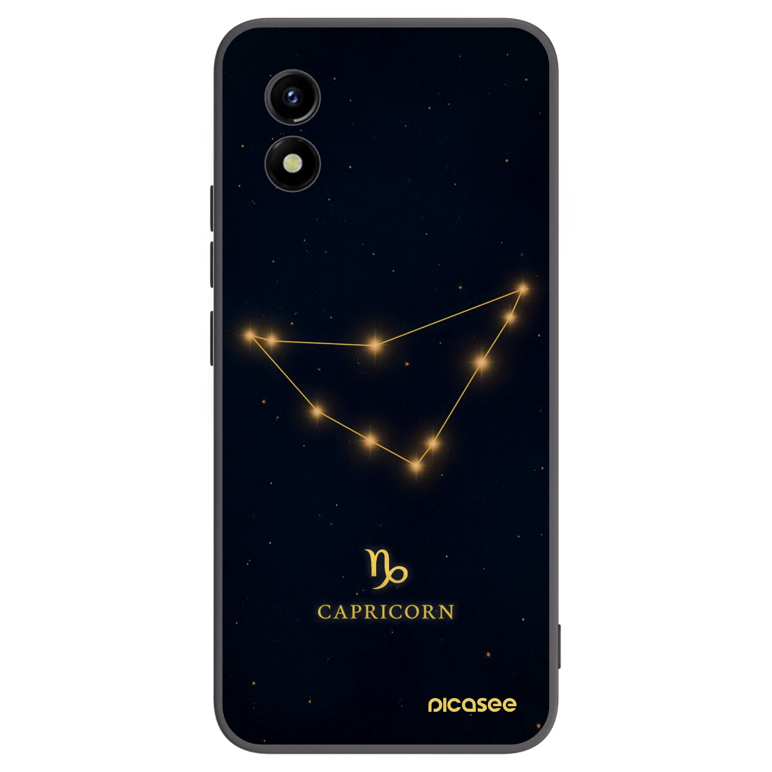 Picasee silikónový čierny obal pre Vivo Y01 - CAPRICORN