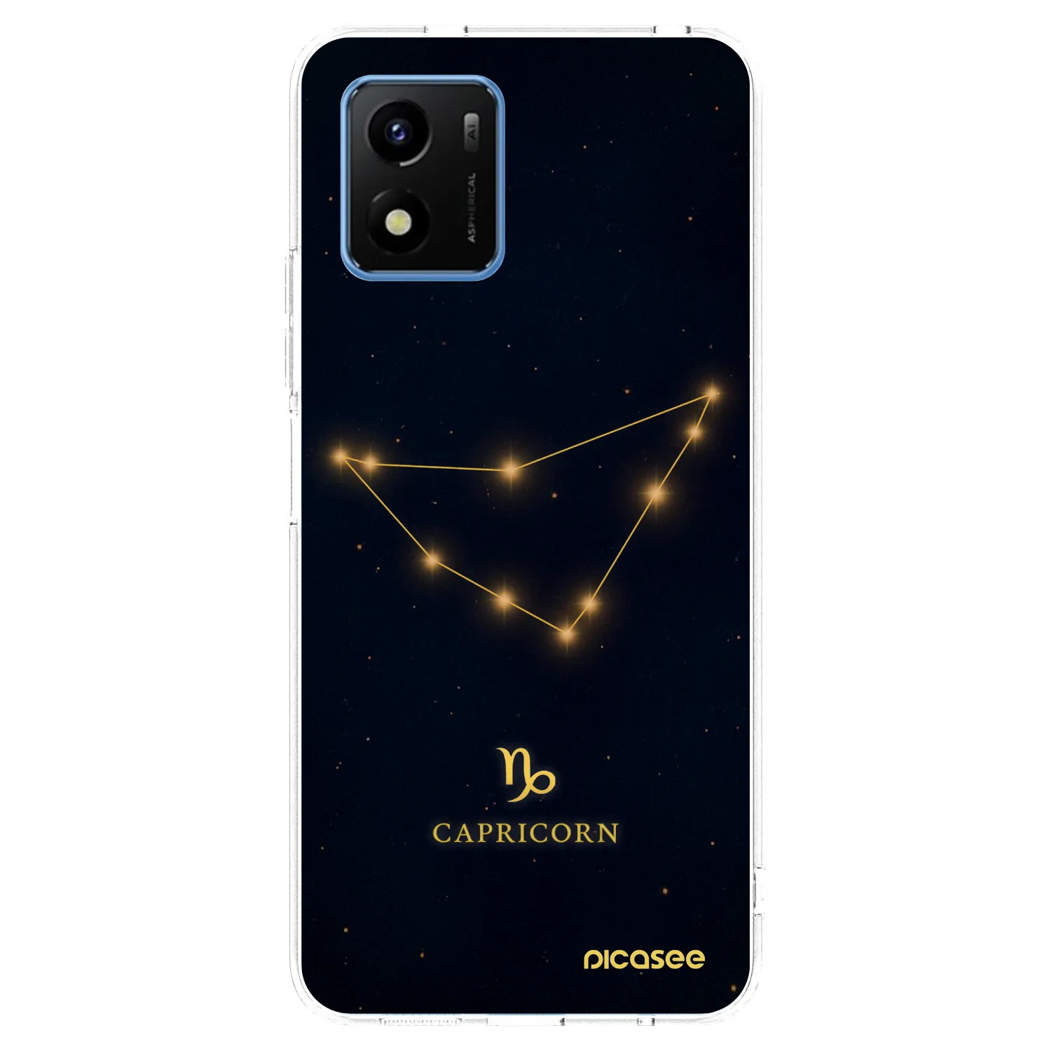 Picasee silikónový prehľadný obal pre Vivo Y01 - CAPRICORN