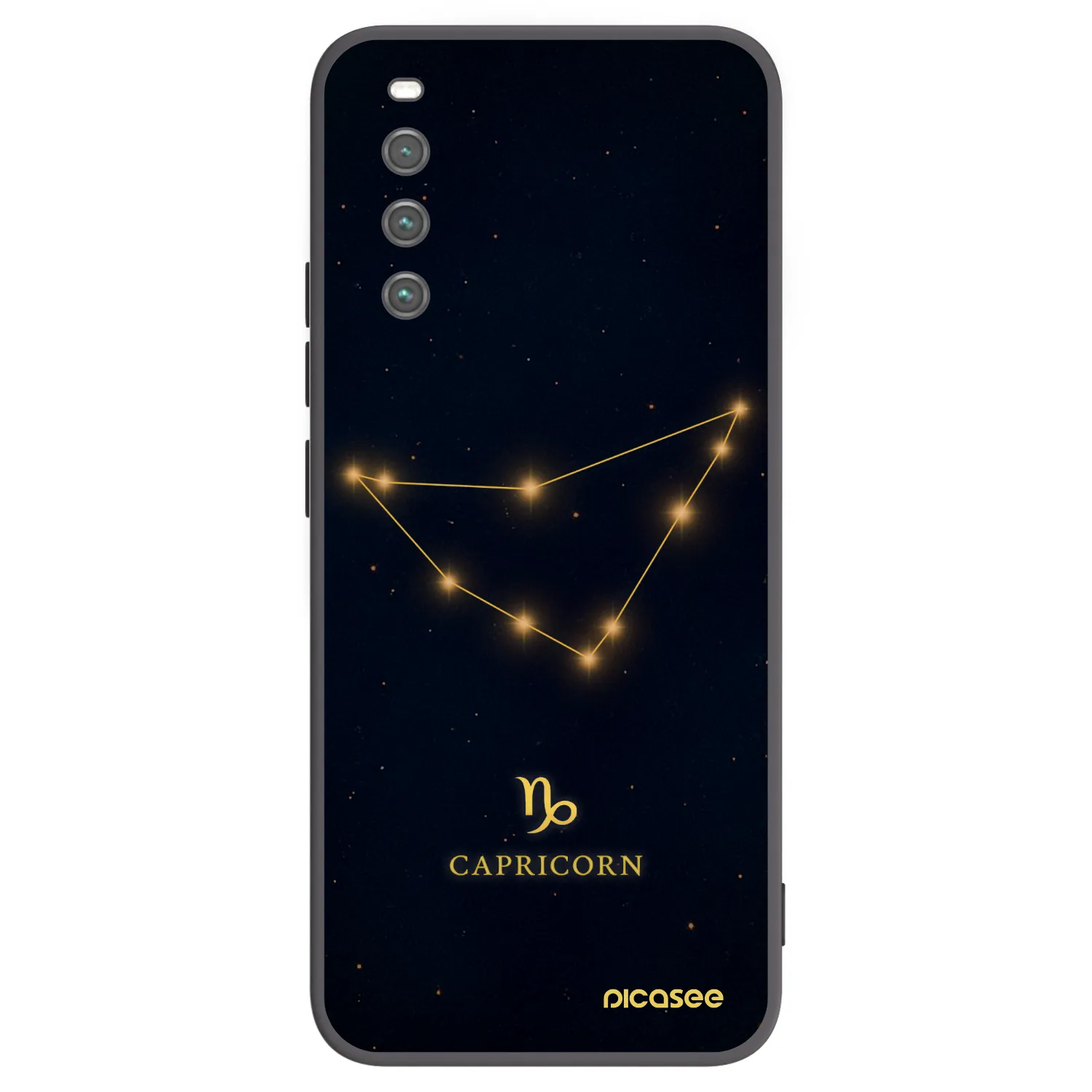 Picasee silikónový čierny obal pre Sony Xperia 10 IV 5G - CAPRICORN