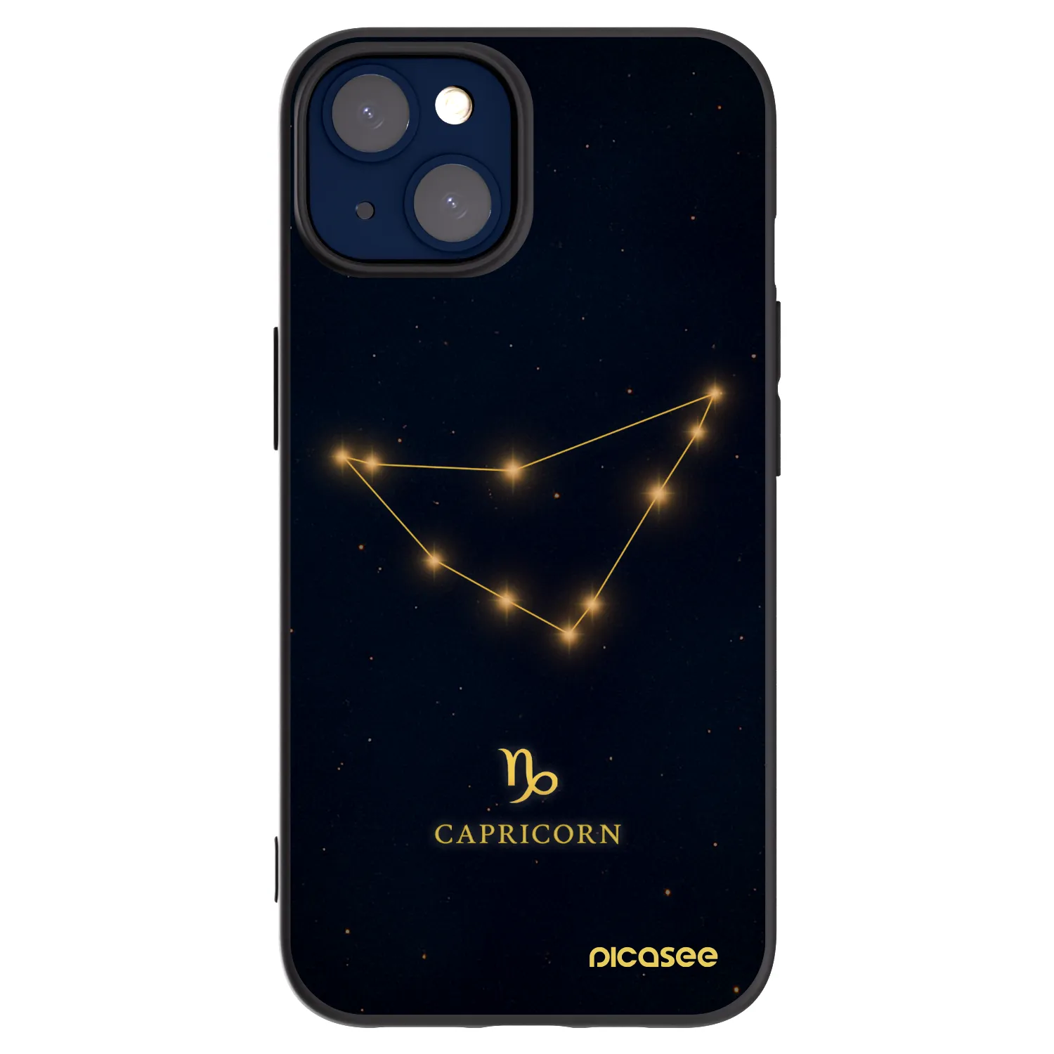 Silikónový čierny obal pre Apple iPhone 14 - CAPRICORN
