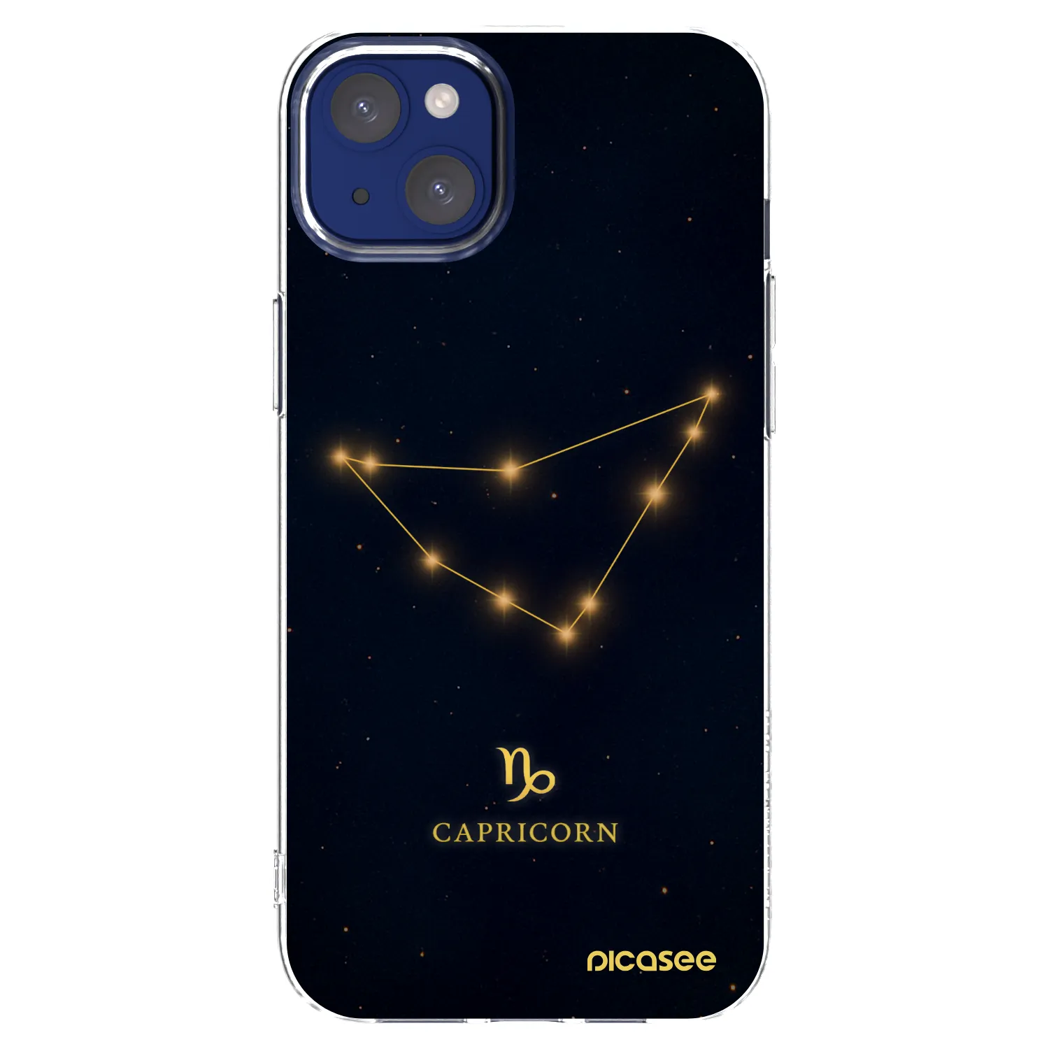 Picasee silikónový prehľadný obal pre Apple iPhone 14 Plus - CAPRICORN