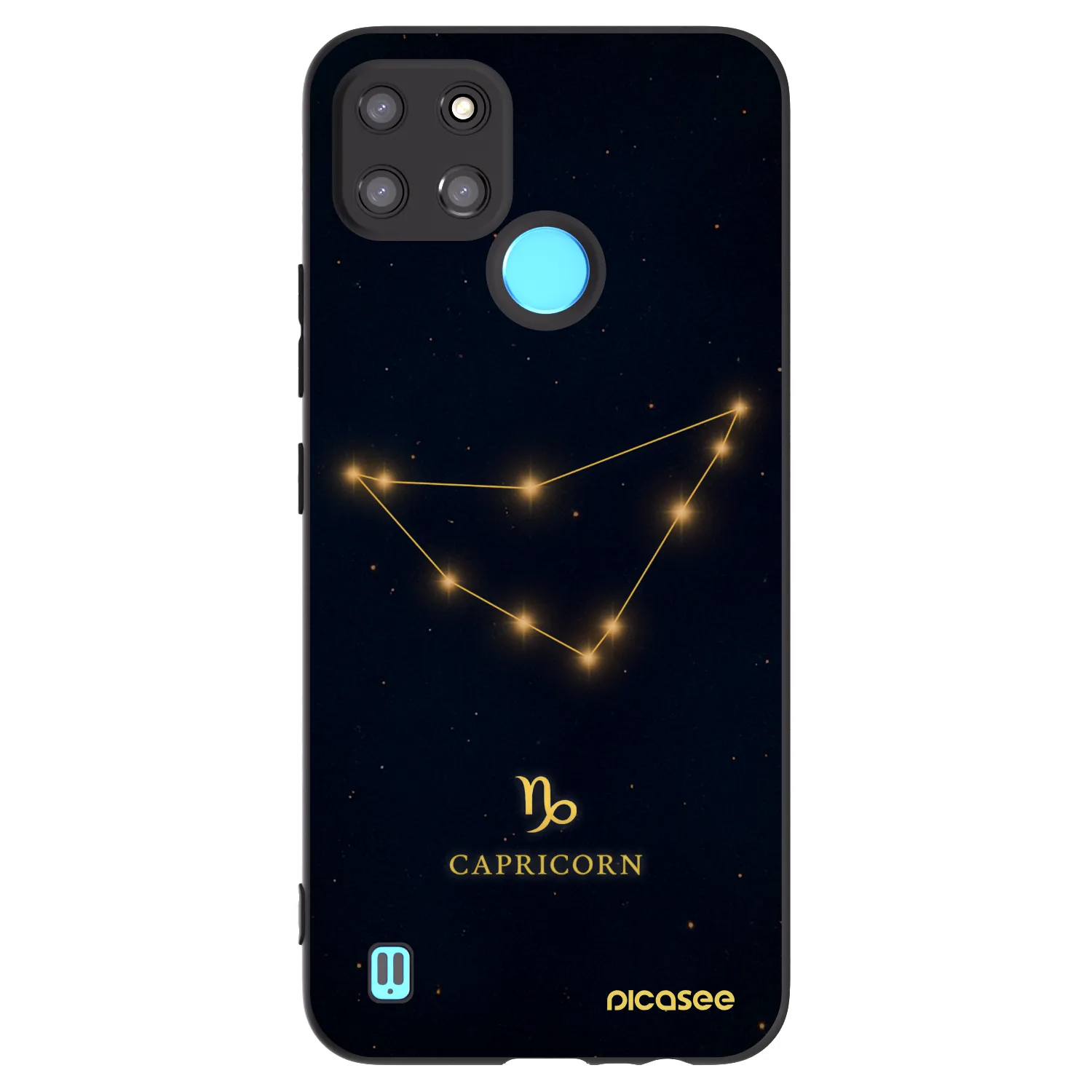 Picasee silikónový čierny obal pre Realme C21Y - CAPRICORN