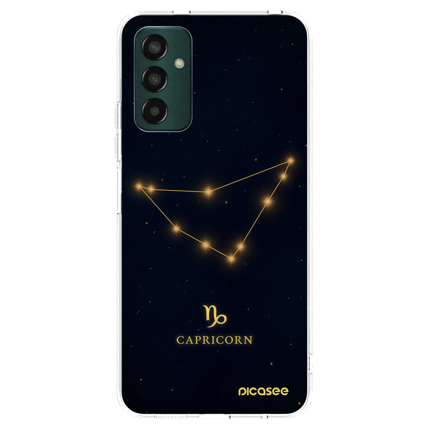 Picasee silikónový prehľadný obal pre Samsung Galaxy M13 M135F - CAPRICORN