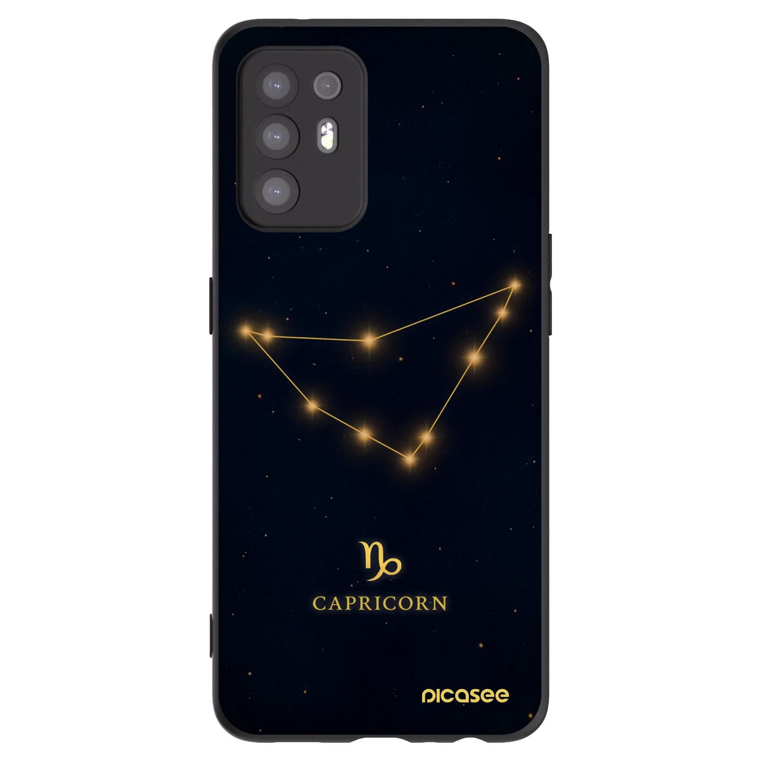 Picasee silikónový čierny obal pre OPPO A94 5G - CAPRICORN