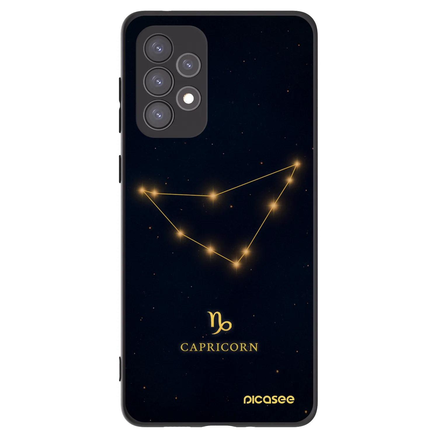 Picasee silikónový čierny obal pre Samsung Galaxy A73 5G - CAPRICORN