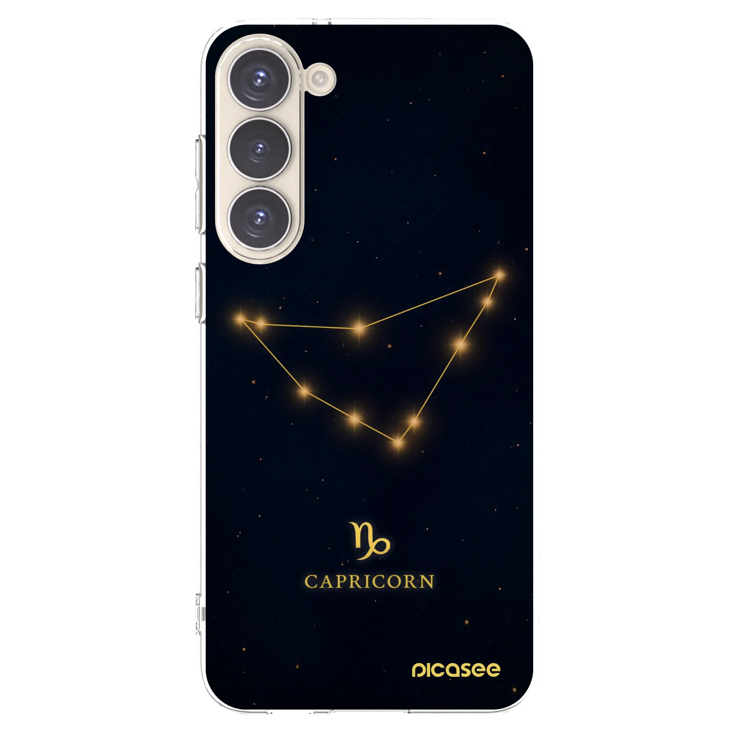 Picasee silikónový prehľadný obal pre Samsung Galaxy S23+ 5G - CAPRICORN