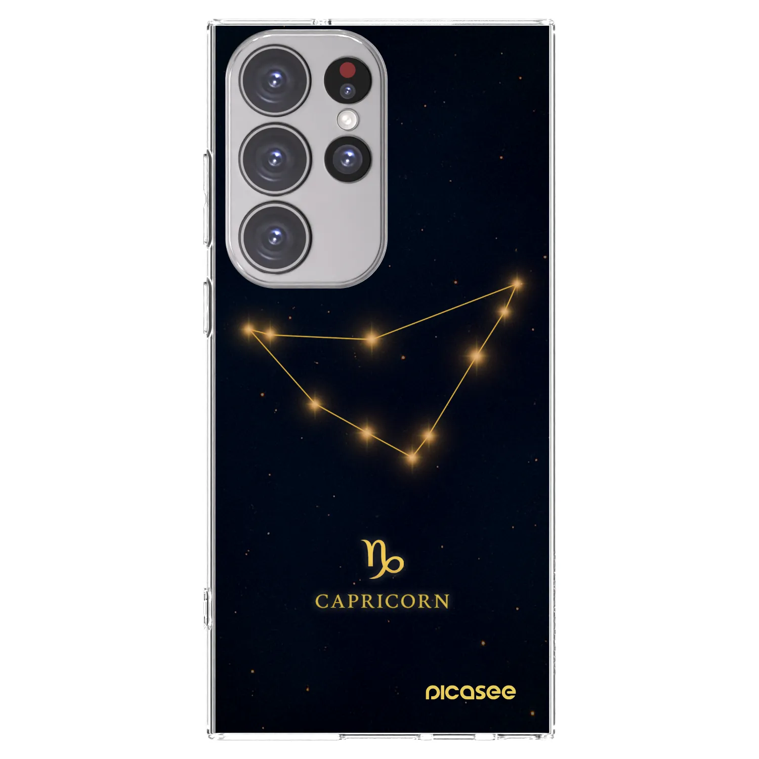 Picasee silikónový prehľadný obal pre Samsung Galaxy S23 Ultra 5G - CAPRICORN