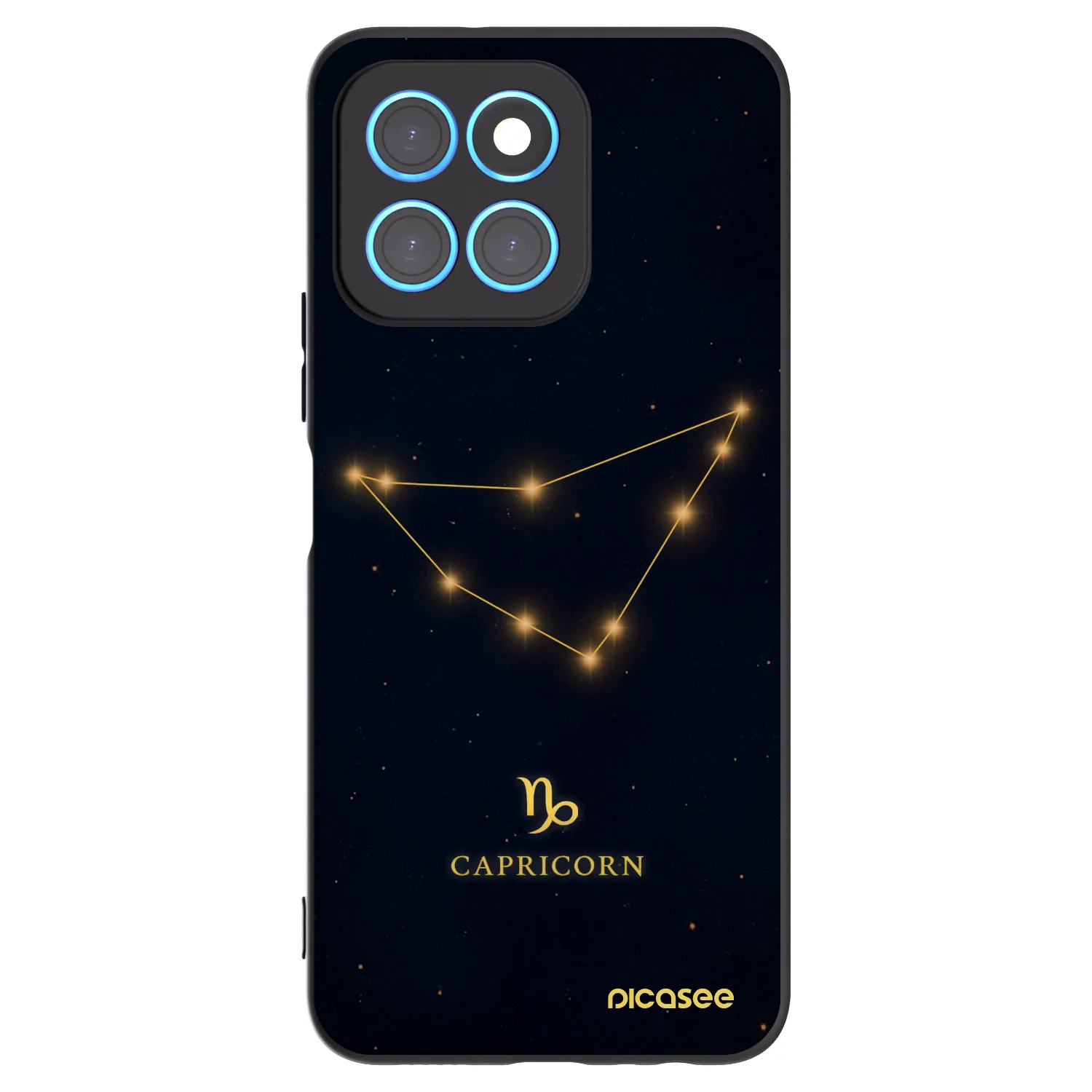 Picasee silikónový čierny obal pre Honor X8 5G - CAPRICORN