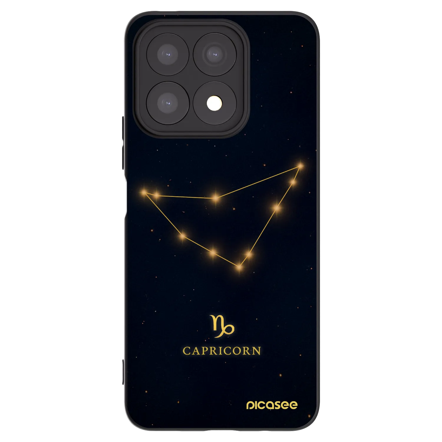 Picasee silikónový čierny obal pre Honor X8a - CAPRICORN
