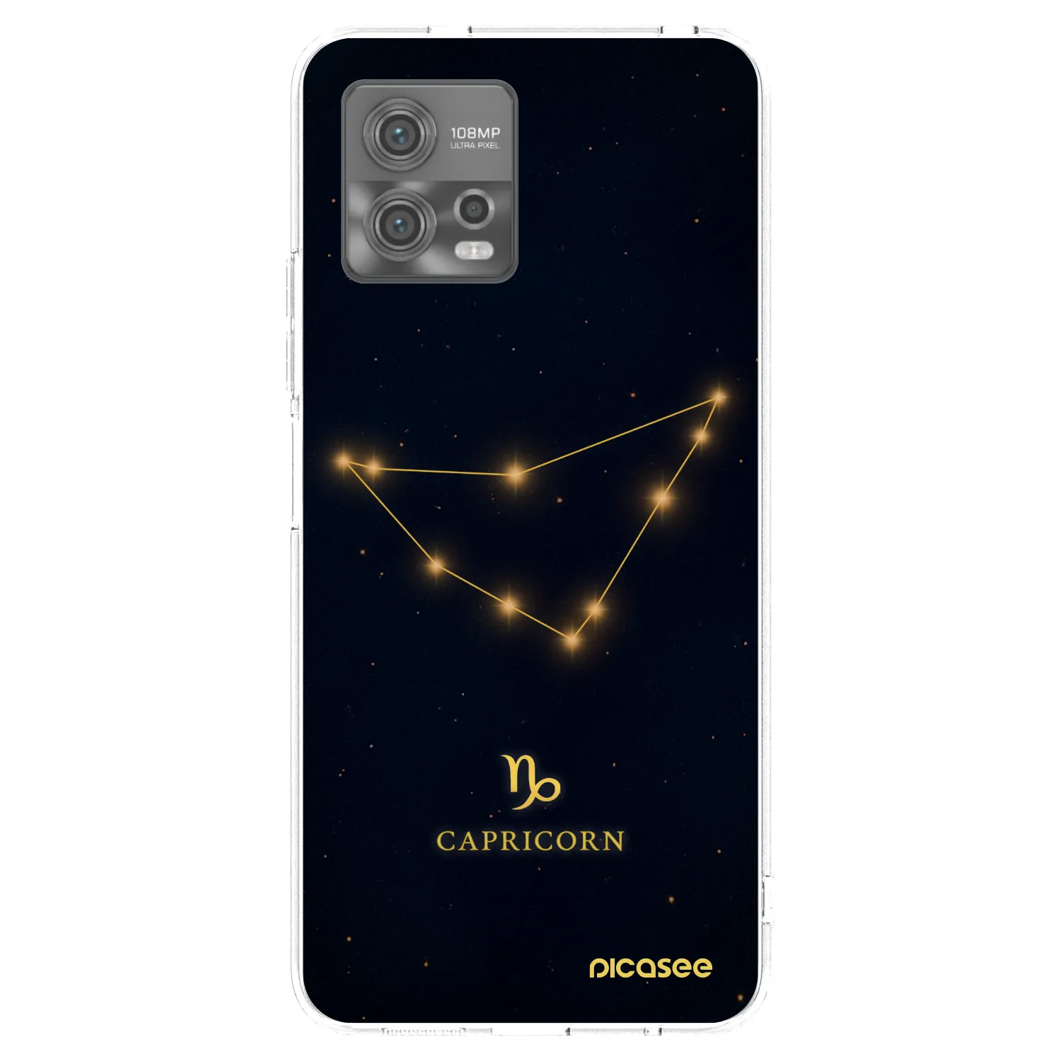 Picasee silikónový prehľadný obal pre Motorola Moto G72 - CAPRICORN