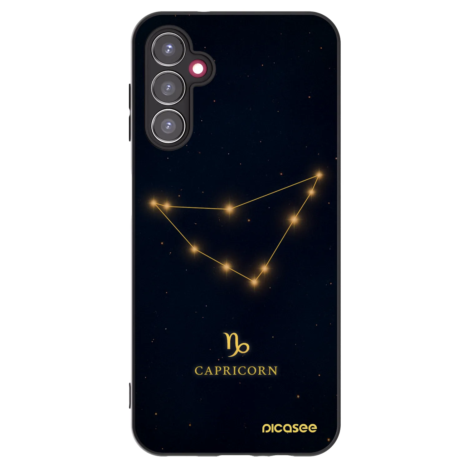 Picasee silikónový čierny obal pre Samsung Galaxy A14 4G A145R - CAPRICORN