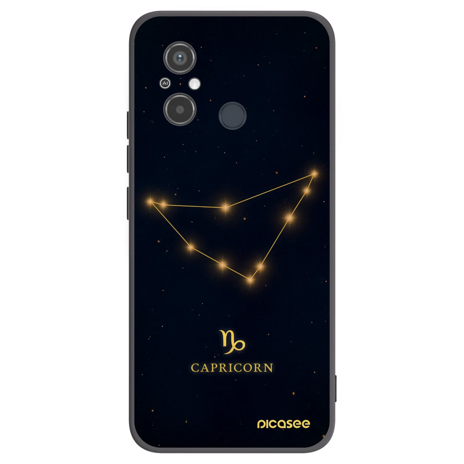 Picasee silikónový čierny obal pre Xiaomi Redmi 12C - CAPRICORN