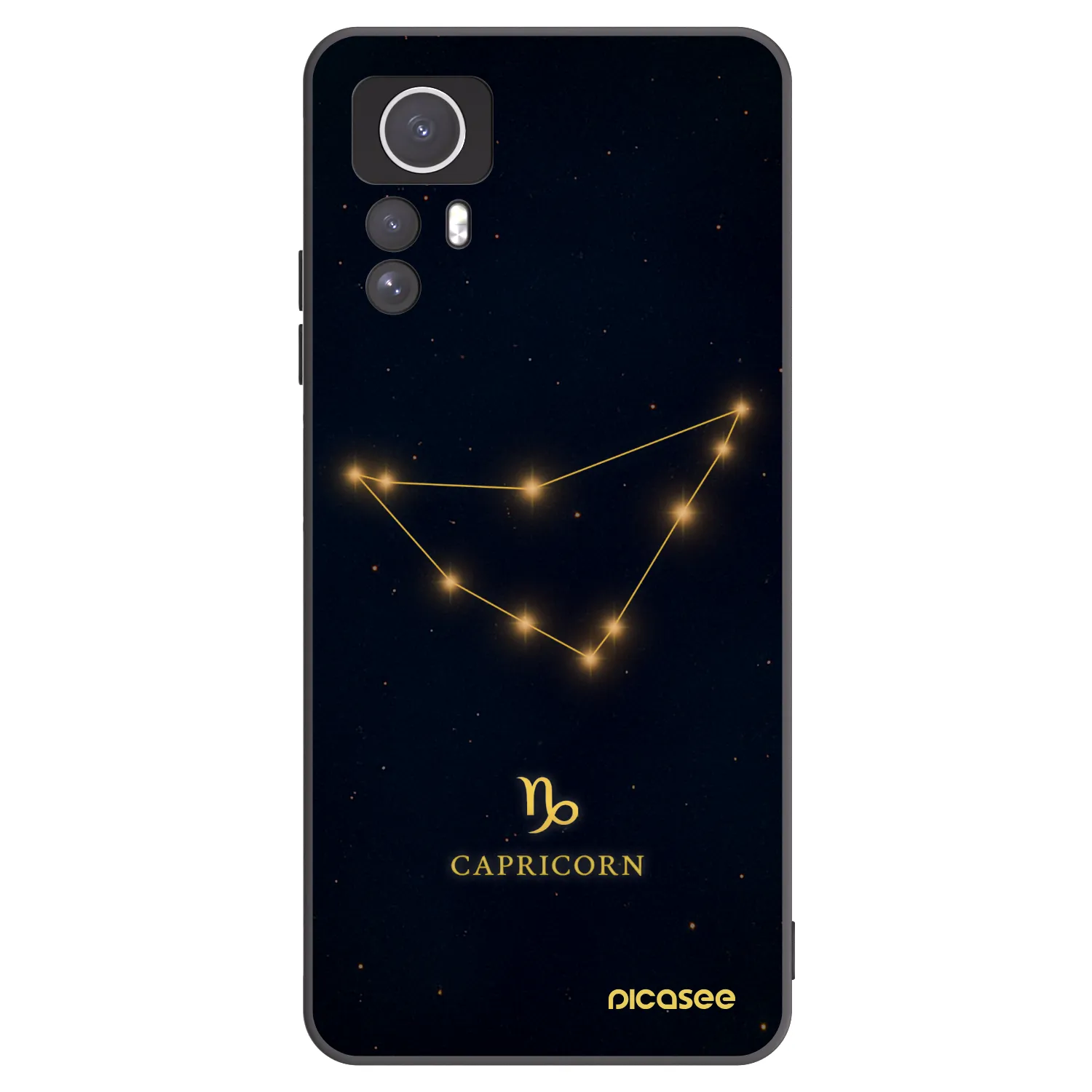 Picasee silikónový čierny obal pre Xiaomi Redmi Note 12S - CAPRICORN