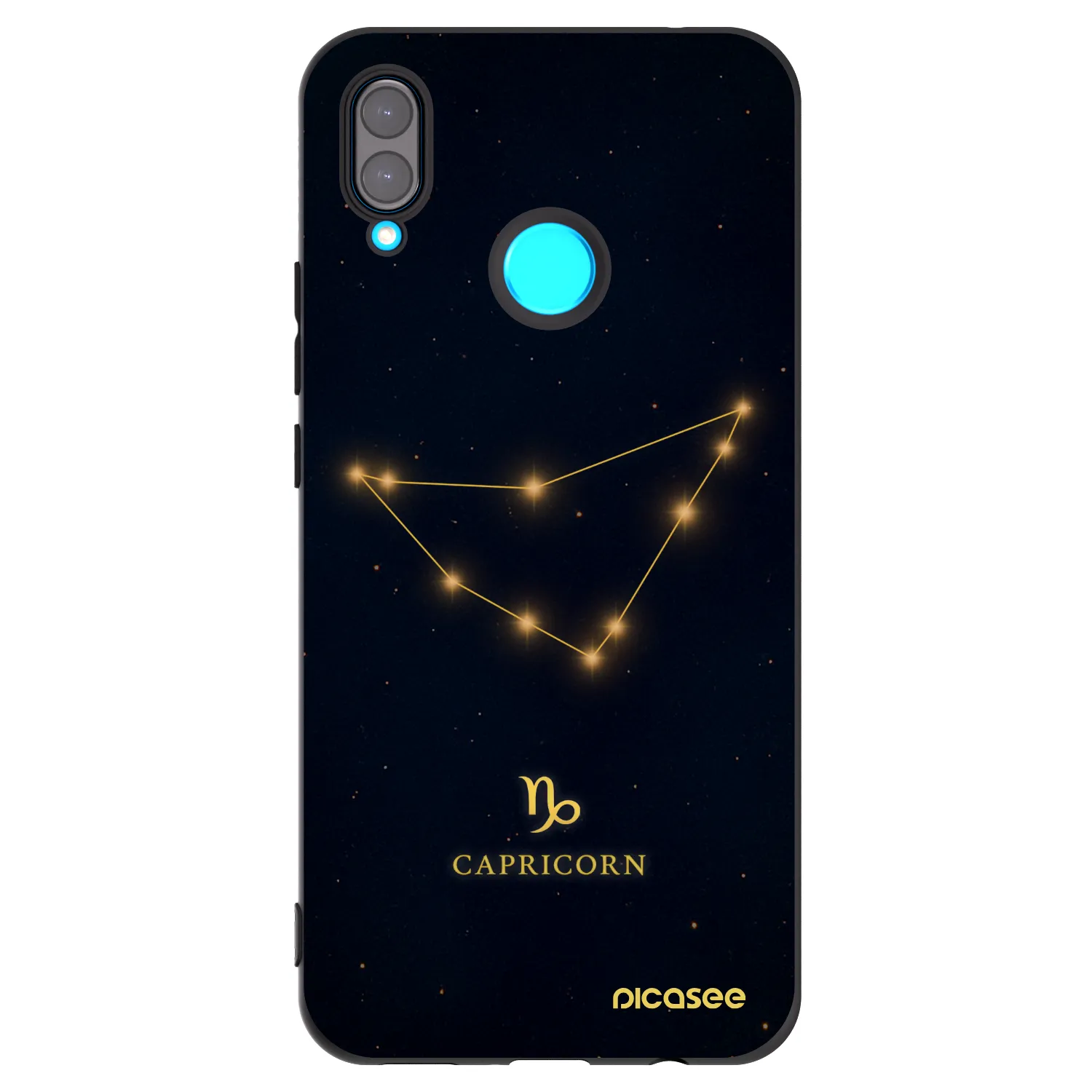 Picasee silikónový čierny obal pre Huawei Nova 3 - CAPRICORN