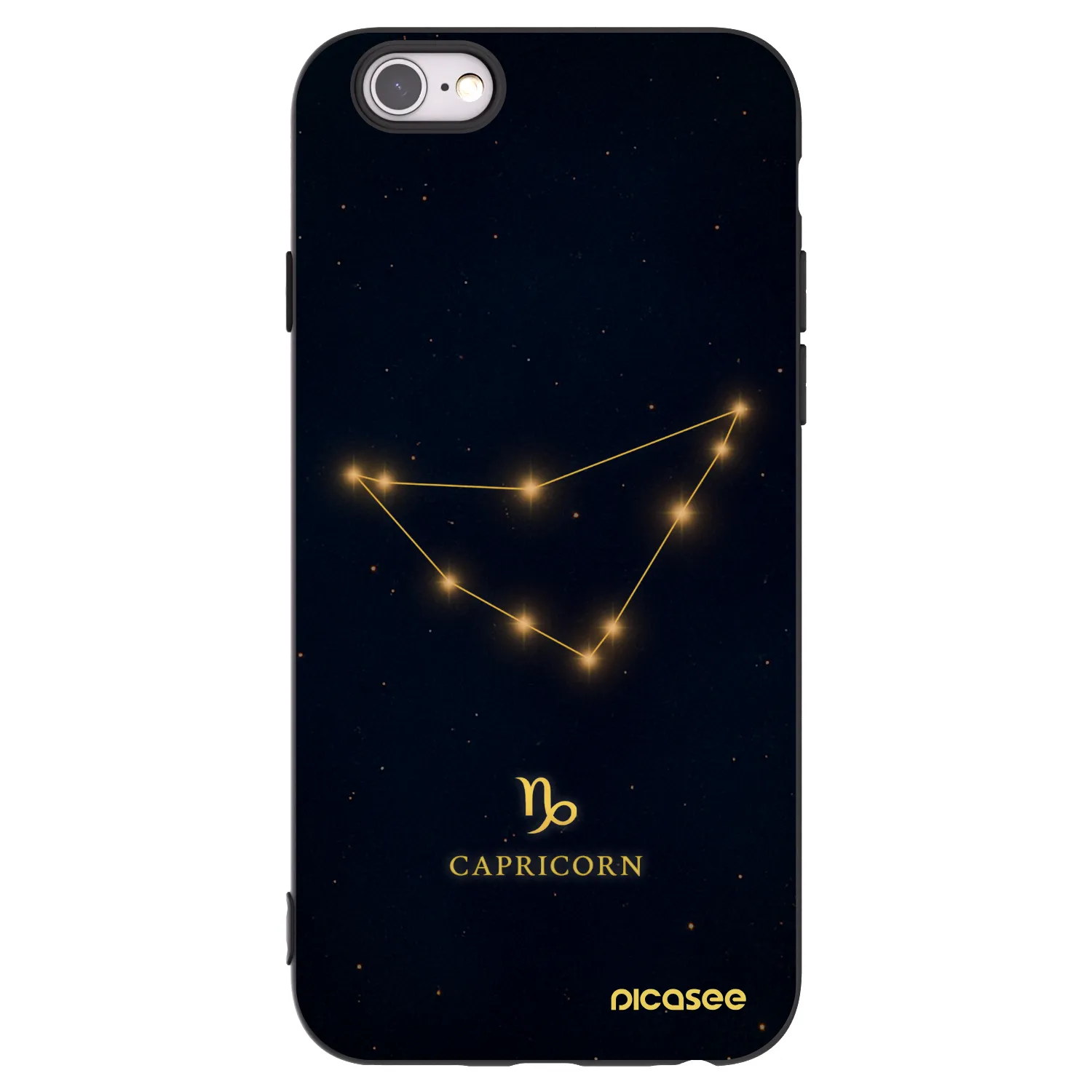 Picasee silikónový čierny obal pre Apple iPhone 6/6S - CAPRICORN