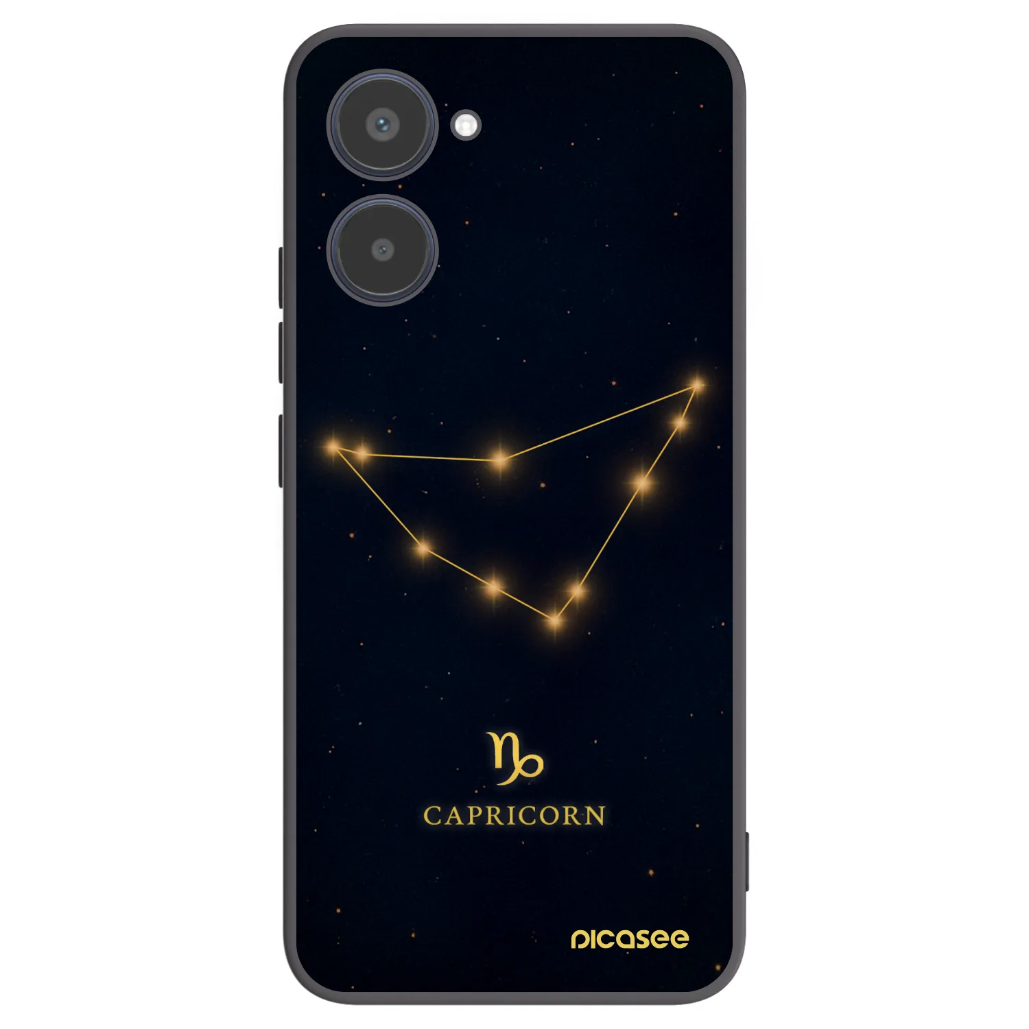 Picasee silikónový čierny obal pre Realme 10 4G - CAPRICORN