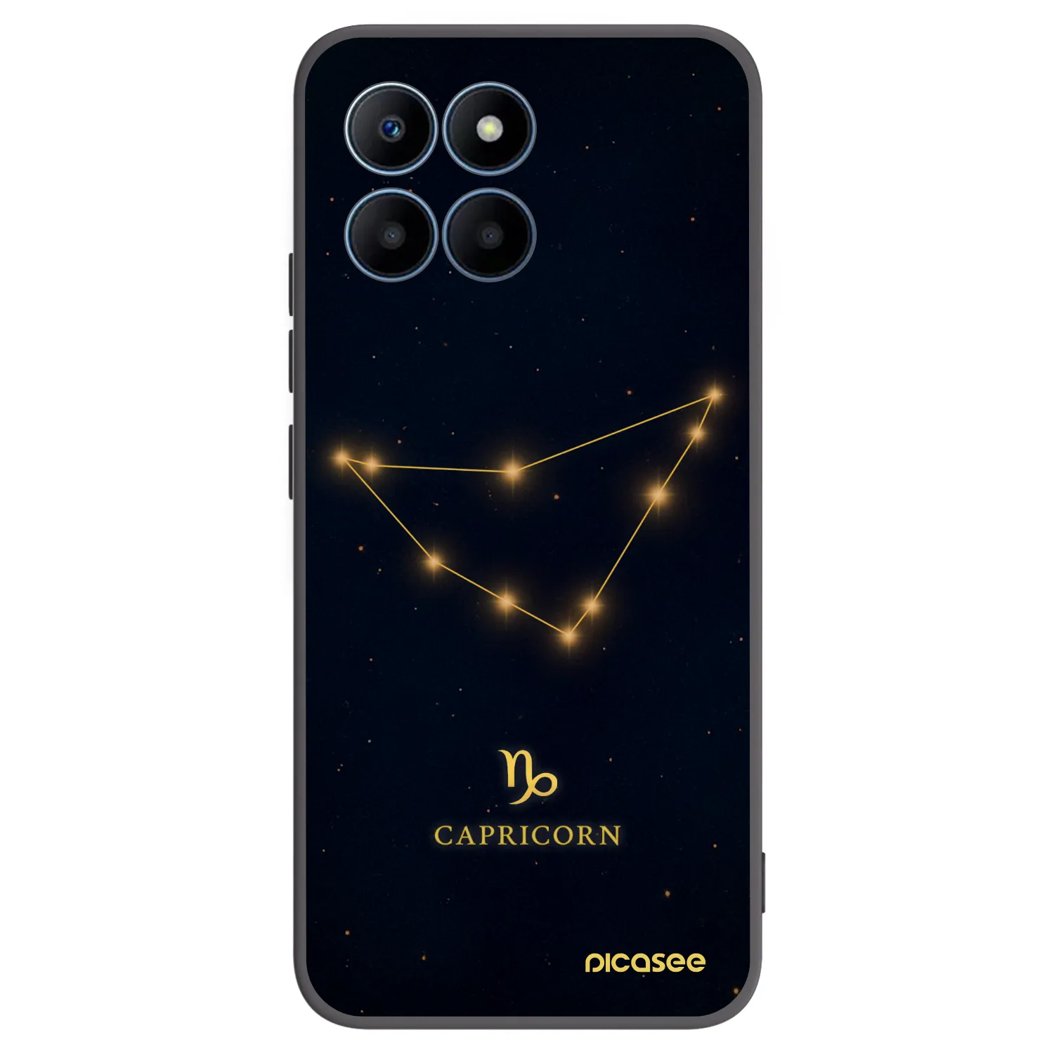 Picasee silikónový čierny obal pre Honor 70 Lite - CAPRICORN