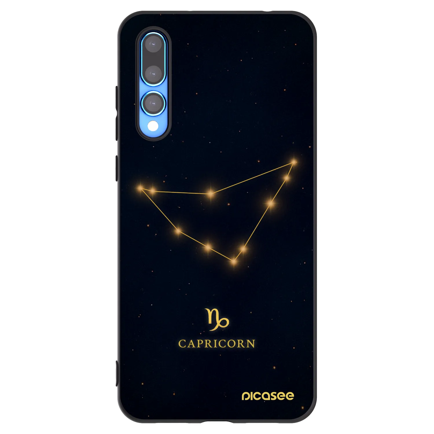 Picasee silikónový čierny obal pre Huawei P20 Pro - CAPRICORN