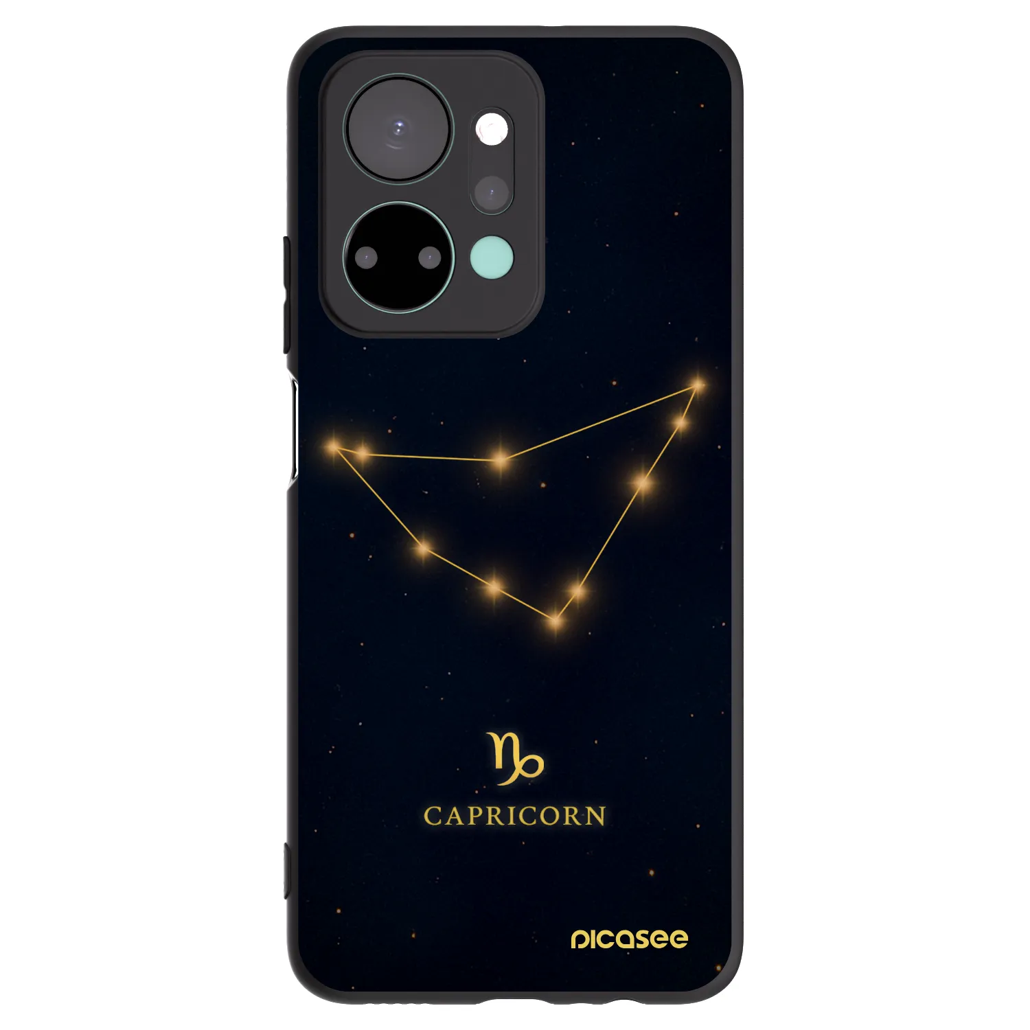 Picasee silikónový čierny obal pre Honor X7a - CAPRICORN