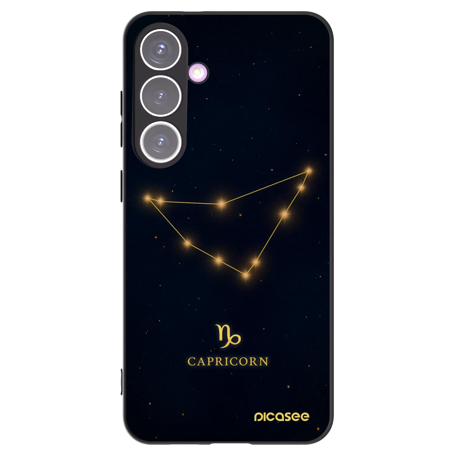 Picasee silikónový čierny obal pre Samsung Galaxy S24+ S926B 5G - CAPRICORN