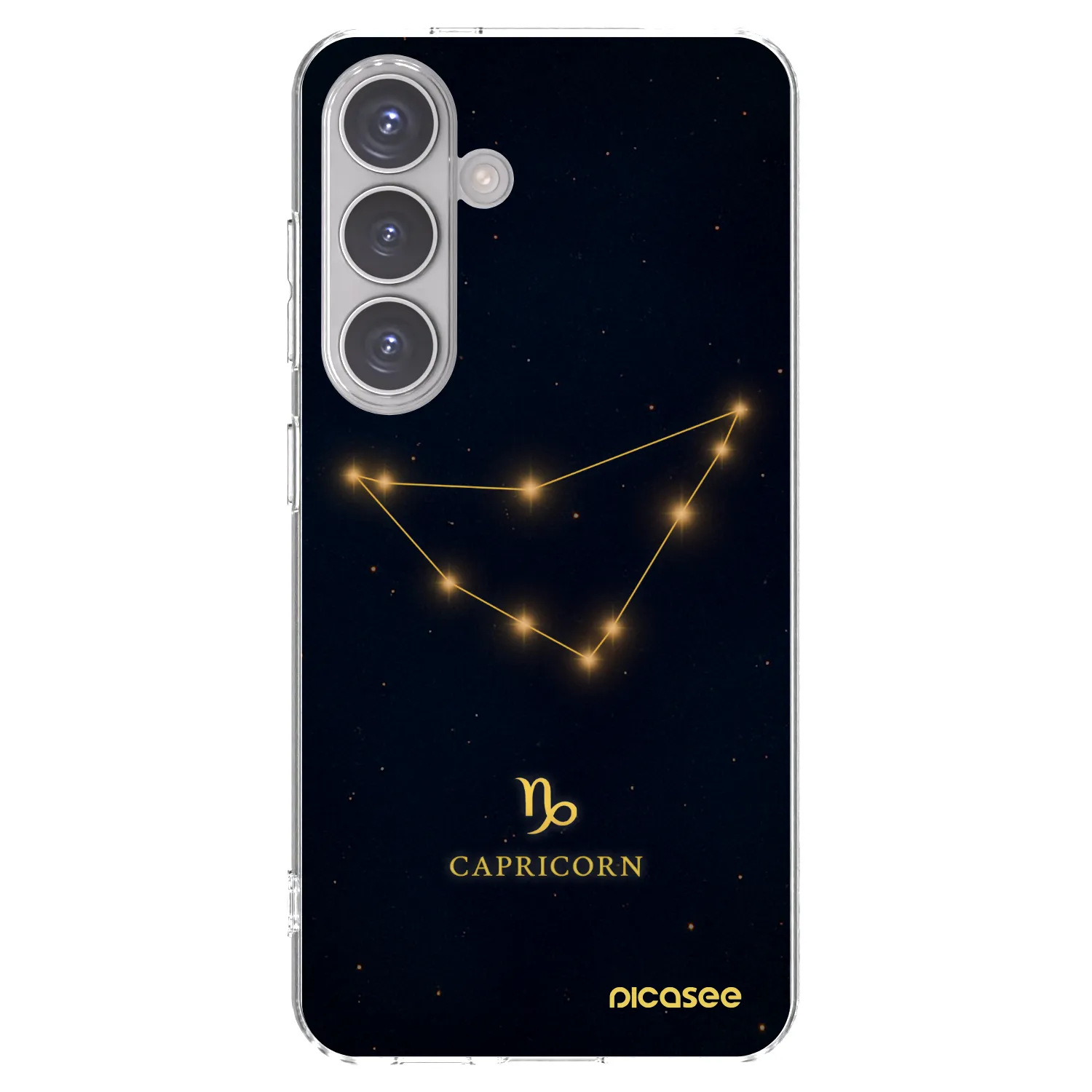 Picasee silikónový prehľadný obal pre Samsung Galaxy S24 S921B 5G - CAPRICORN