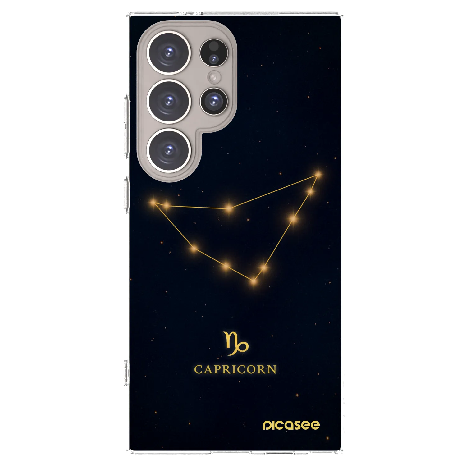 Picasee silikónový prehľadný obal pre Samsung Galaxy S24 Ultra S928B 5G - CAPRICORN