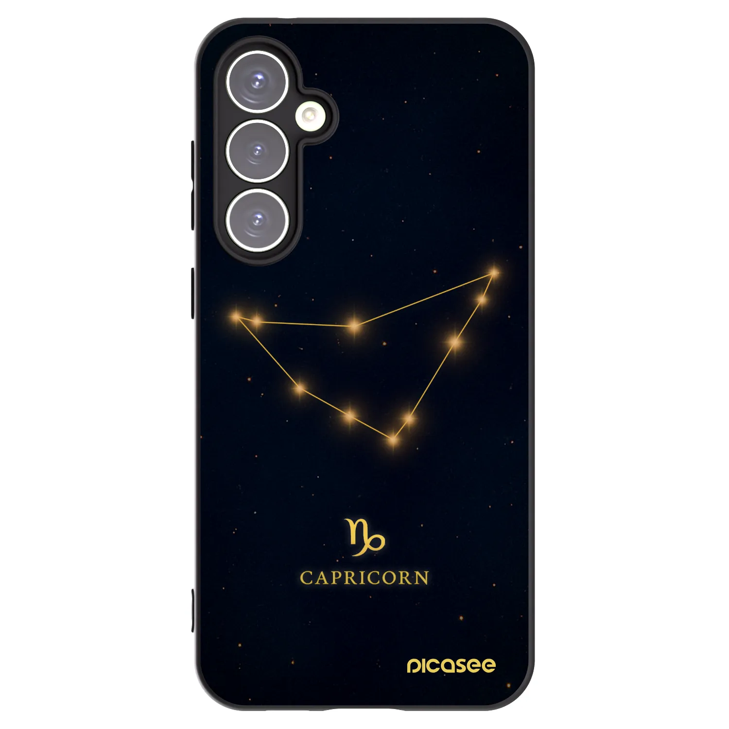 Picasee silikónový čierny obal pre Samsung Galaxy S23 FE S711B - CAPRICORN