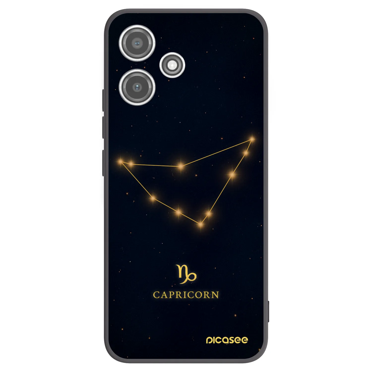 Picasee silikónový čierny obal pre Xiaomi Redmi 12 5G - CAPRICORN