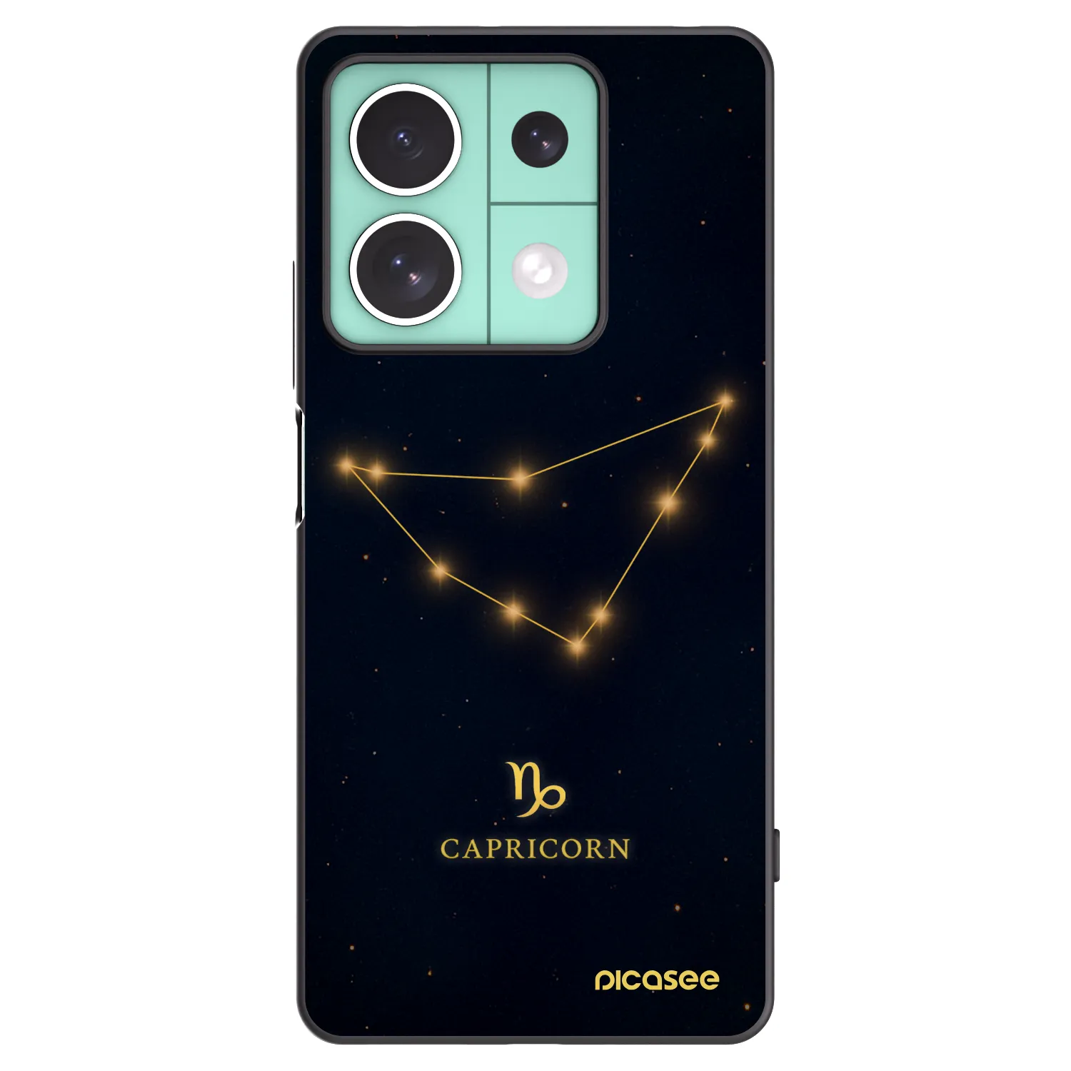 Picasee silikónový čierny obal pre Xiaomi Redmi Note 13 5G - CAPRICORN