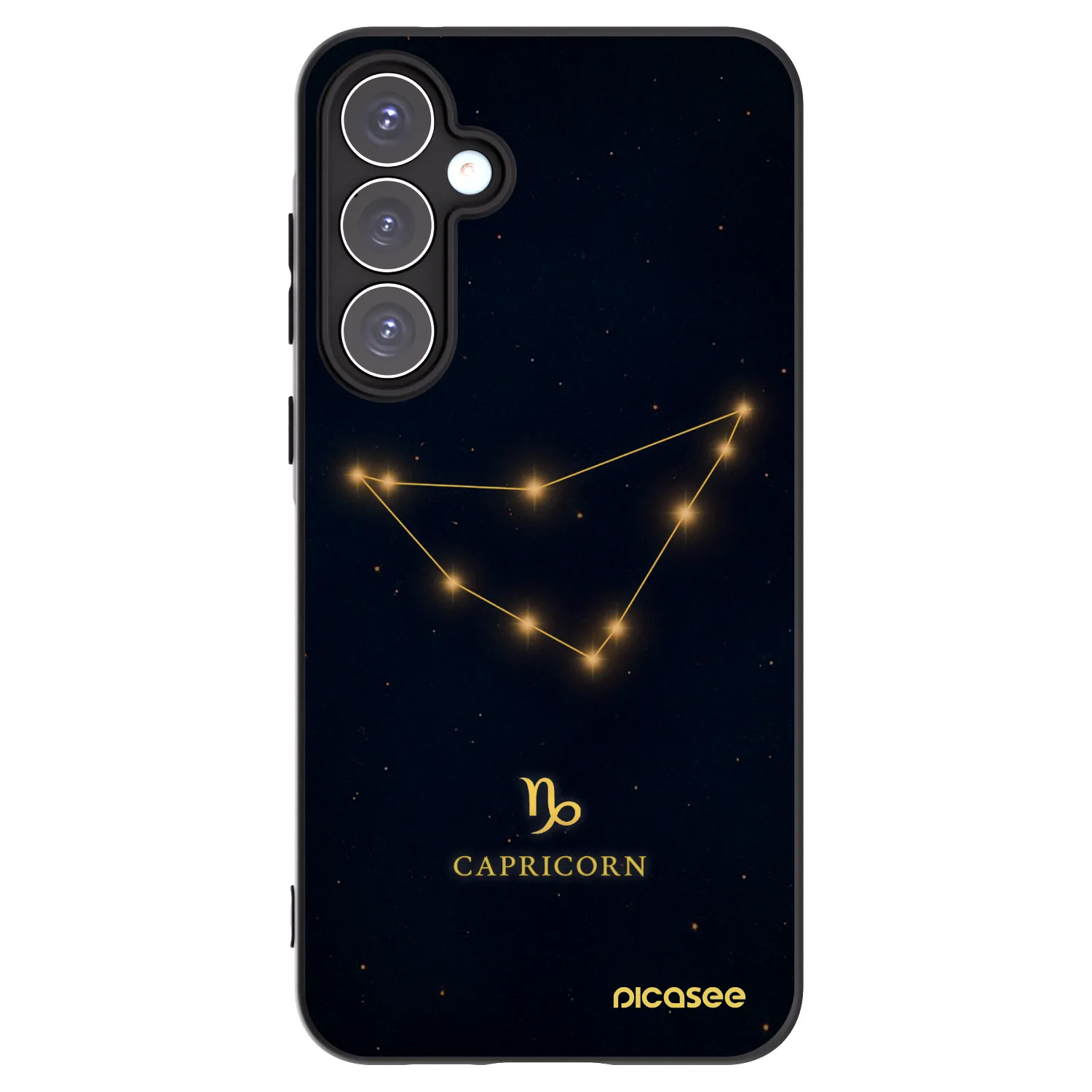 Picasee silikónový čierny obal pre Samsung Galaxy A55 5G A556B - CAPRICORN
